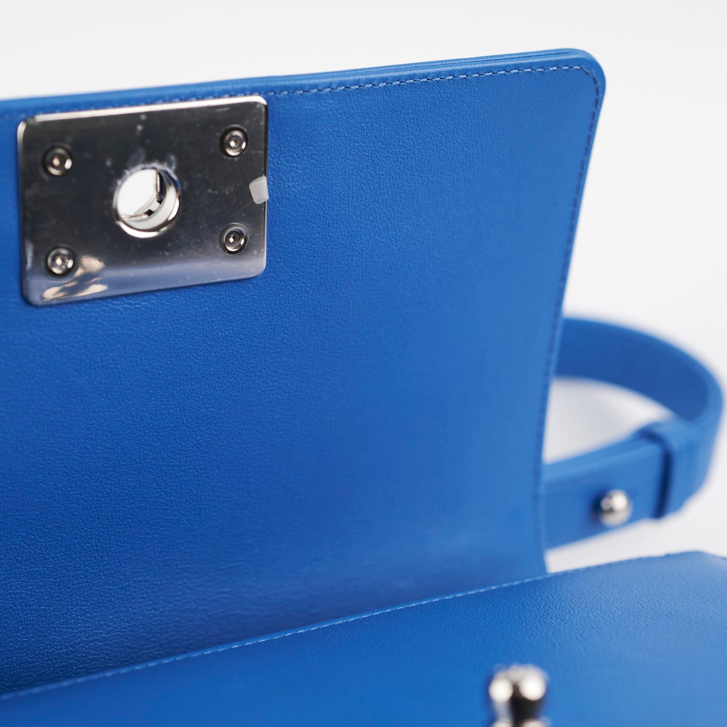 Chanel Small Boy Lambskin Blue