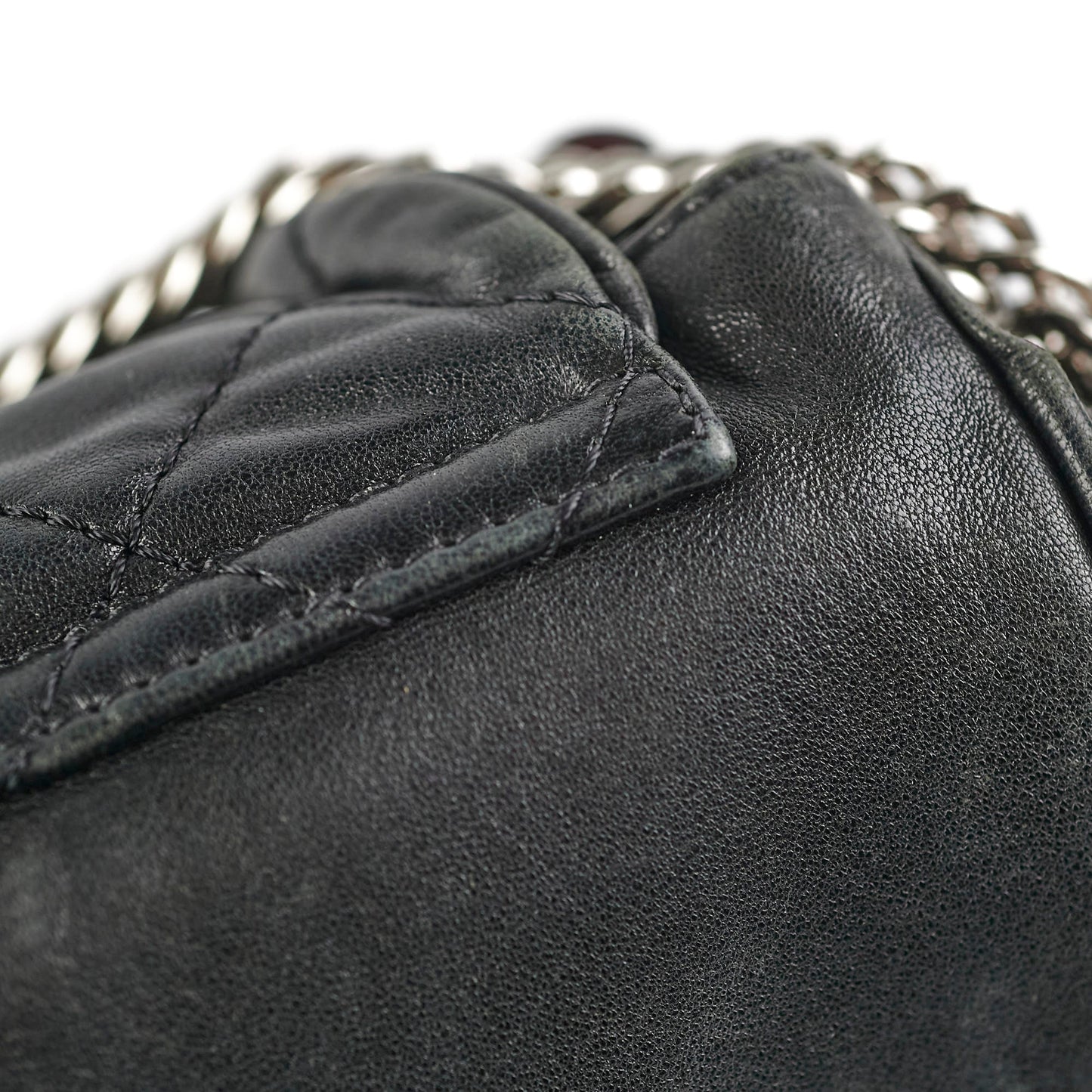 Chanel CC Lambskin Accordion Flap Black
