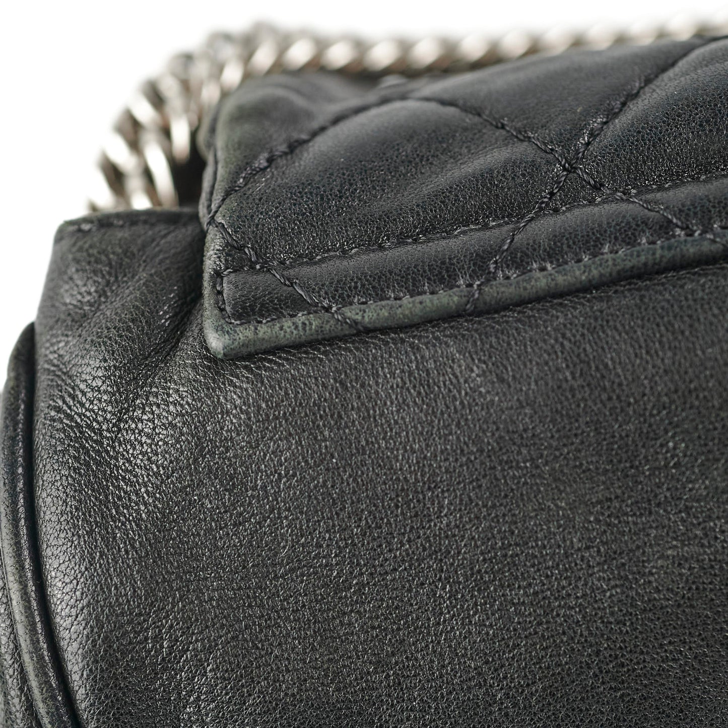 Chanel CC Lambskin Accordion Flap Black