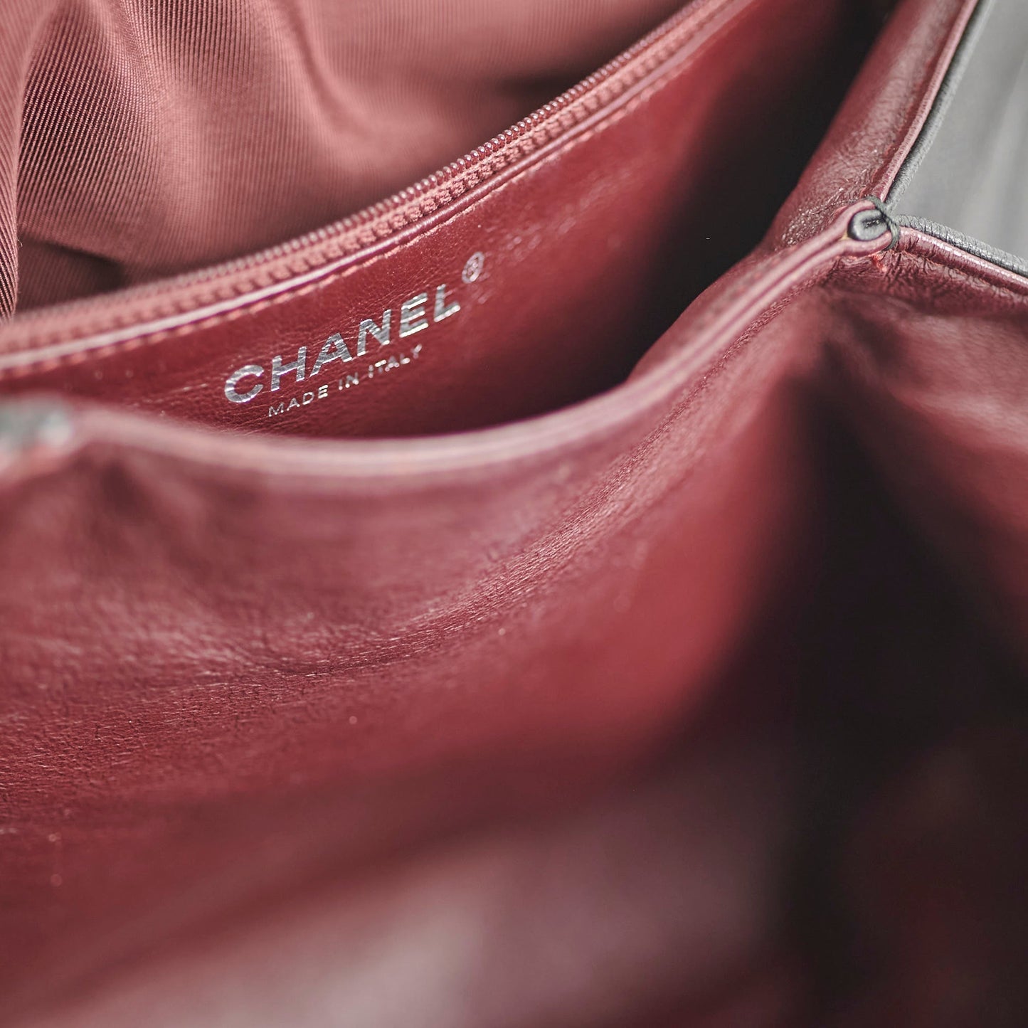 Chanel CC Lambskin Accordion Flap Black