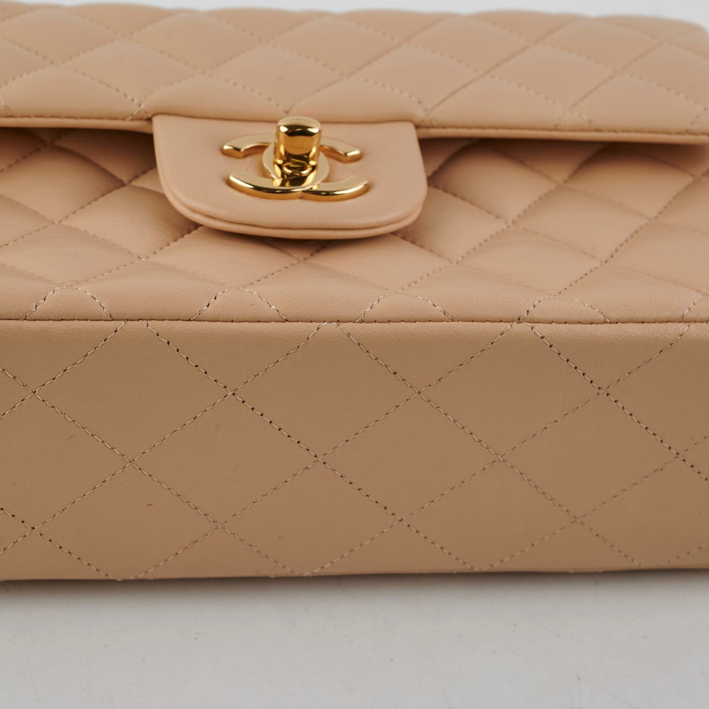 ITEM 17 - Chanel Small Double Classic Flap Beige 29series