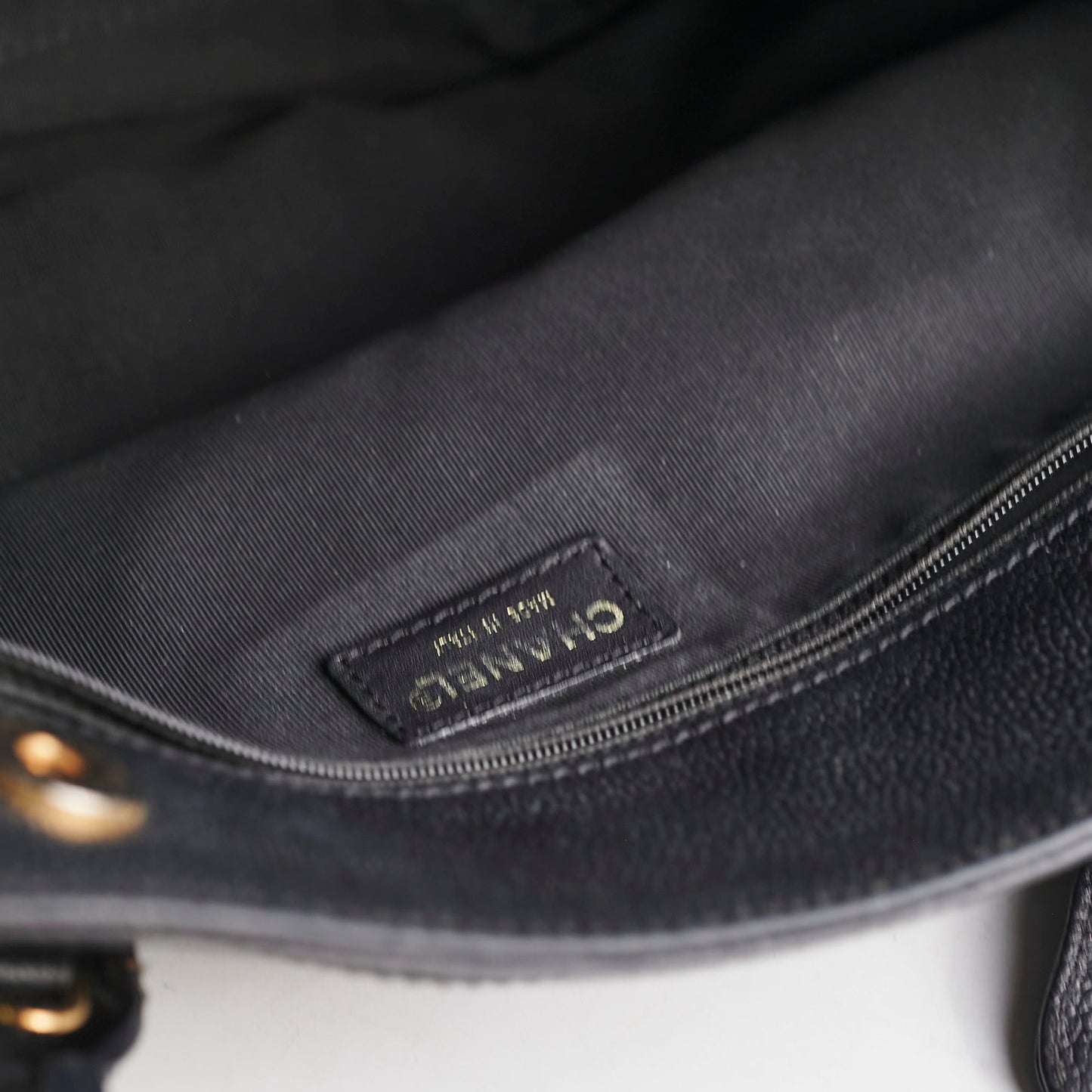 Chanel Cerf Tote Caviar Black