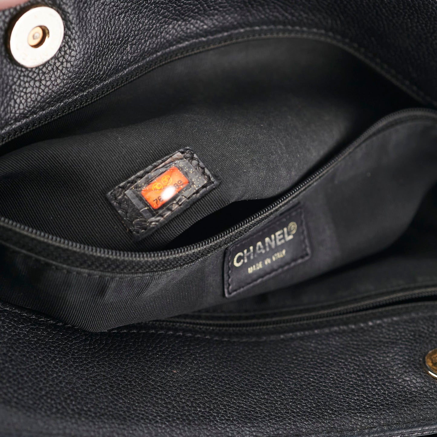 Chanel Cerf Tote Caviar Black