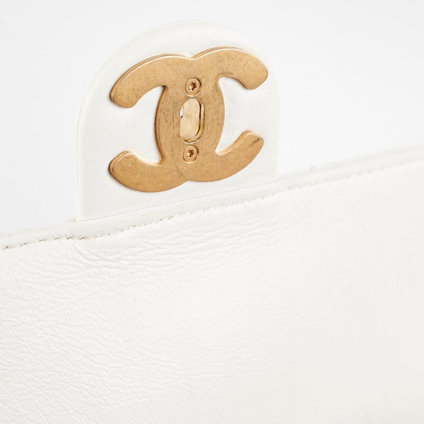 Chanel Seasonal Calfskin Flap White
