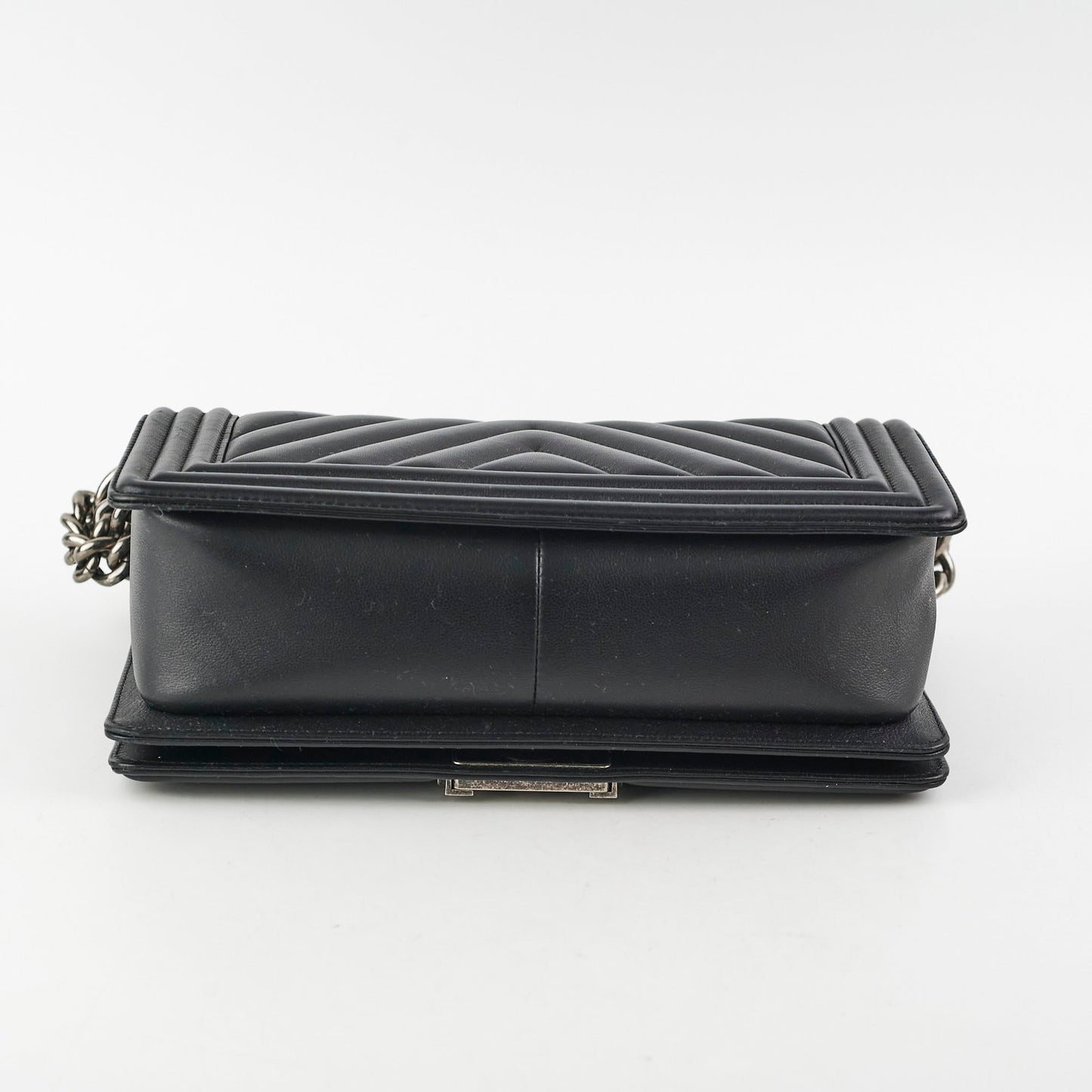 Chanel Boy Old Medium Black Chevron