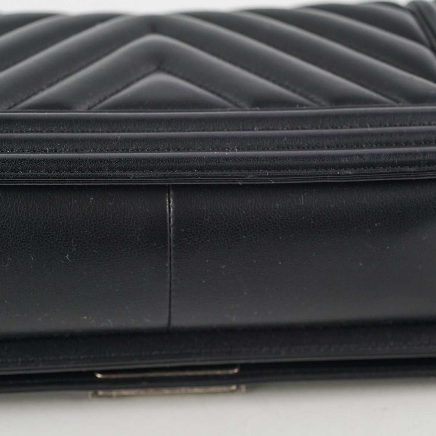 Chanel Boy Old Medium Black Chevron