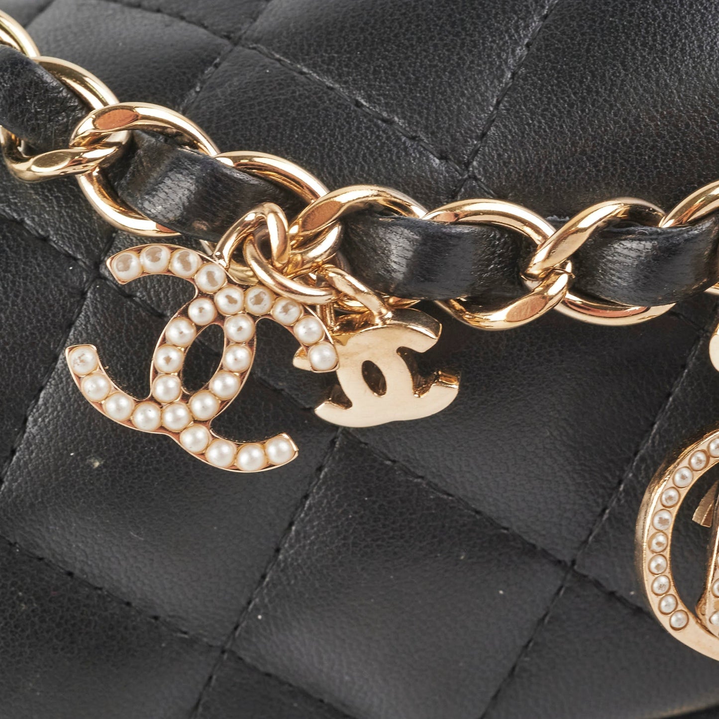 Chanel Seasonal Mini Rectangular Lambskin Black