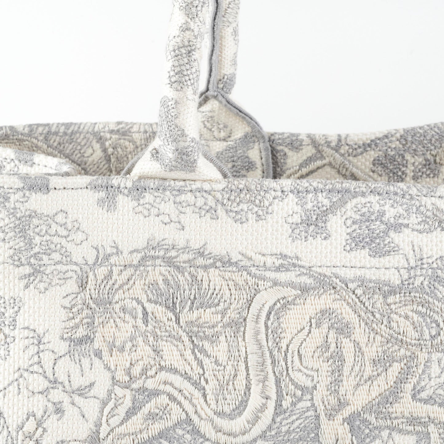Christian Dior Large Book Tote Grey