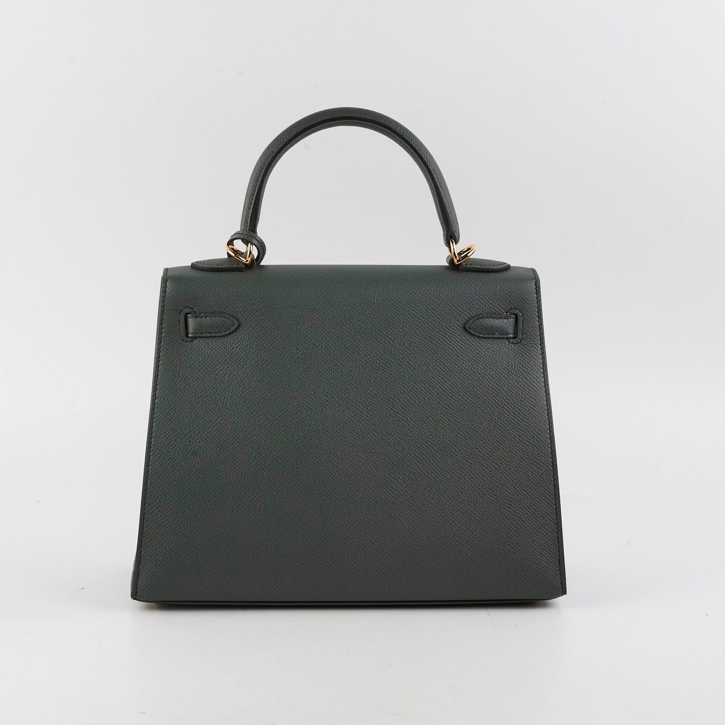 Hermes Kelly 25 Epsom Sellier Vert Armande - Z Stamp