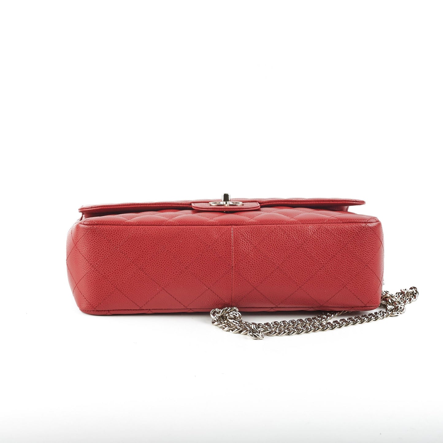 Chanel Classic Single Flap Jumbo Caviar Red - Series 11