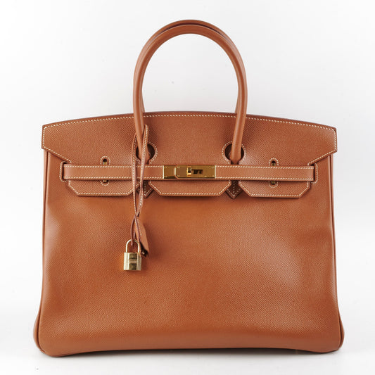 Hermes Birkin 35 Courchevel Gold