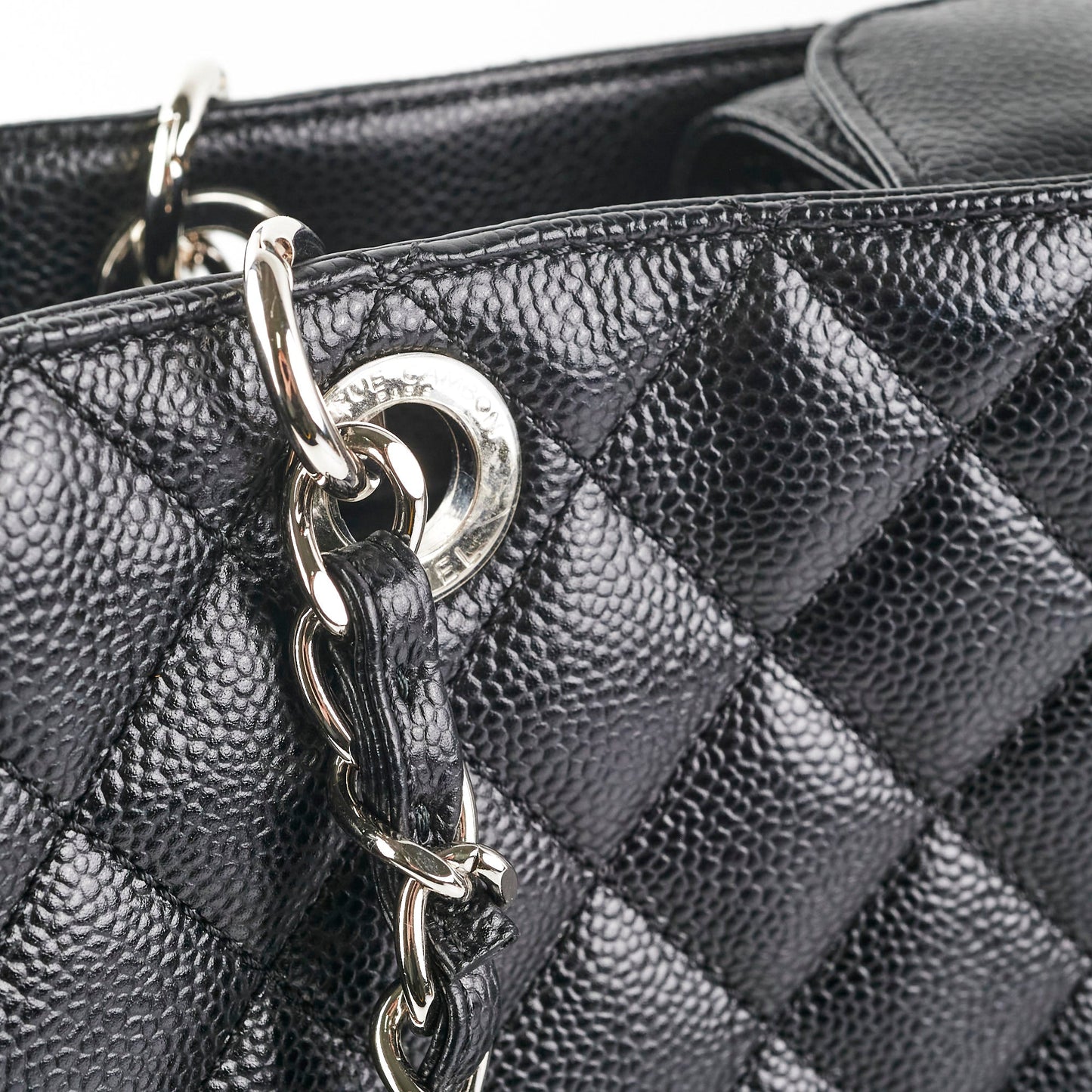 Chanel PST Caviar Black Shoulder Bag
