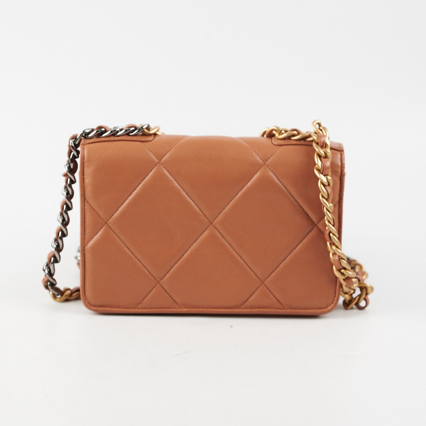 Chanel 19 Wallet on Chain WOC Lambskin Caramel