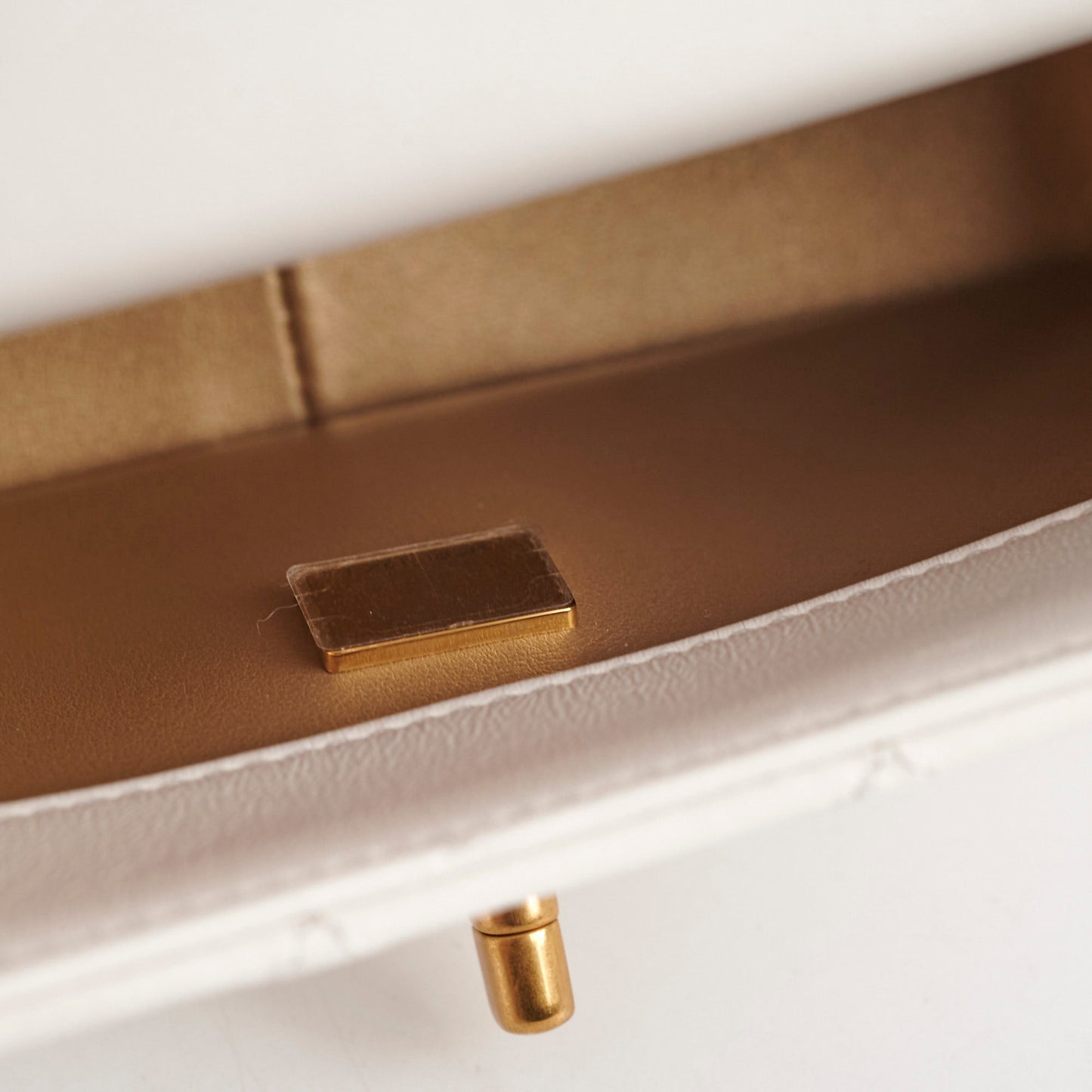 Chanel Seasonal Calfskin Shoulder Bag White