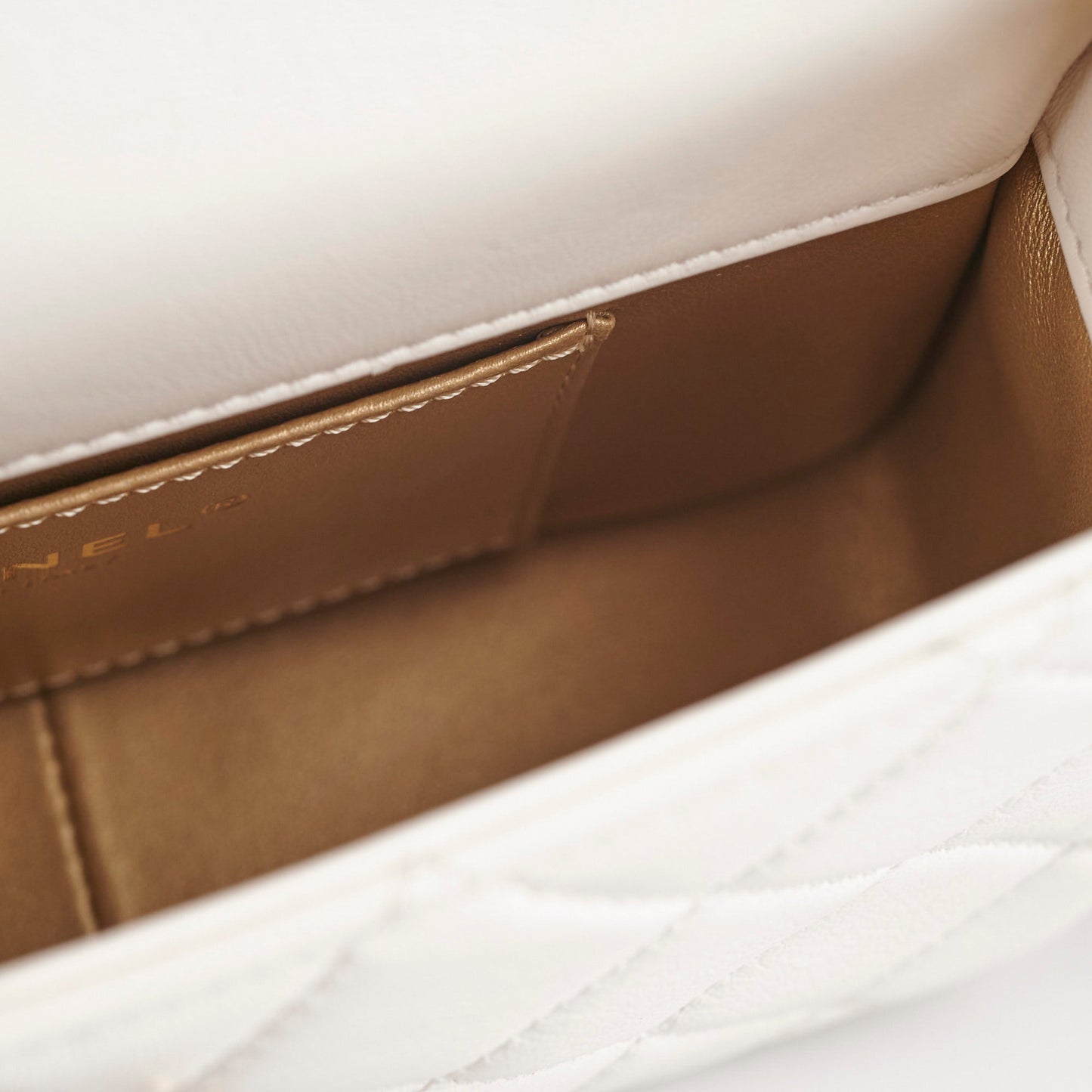 Chanel Seasonal Calfskin Shoulder Bag White