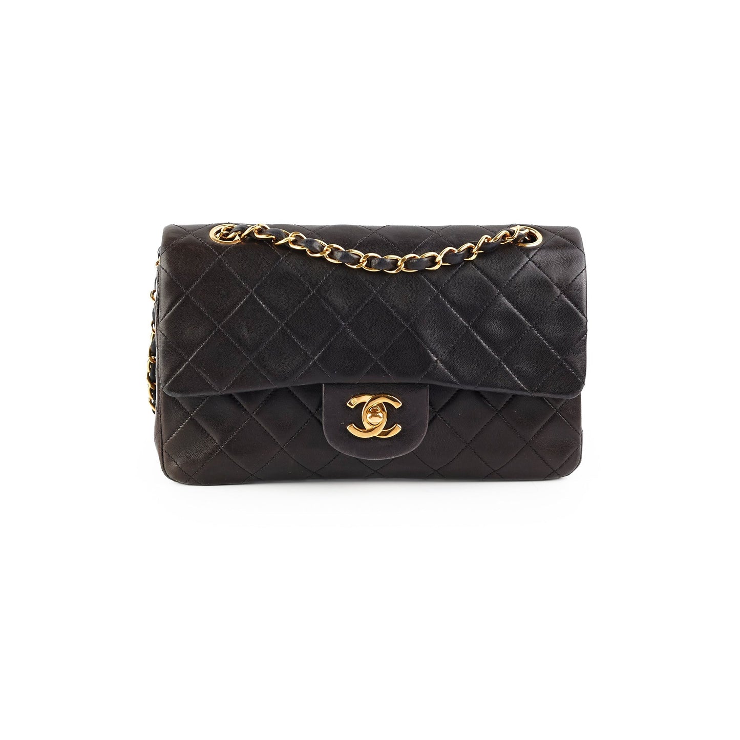 Chanel  Small Classic Flap Dark Brown Lambskin - Series 3