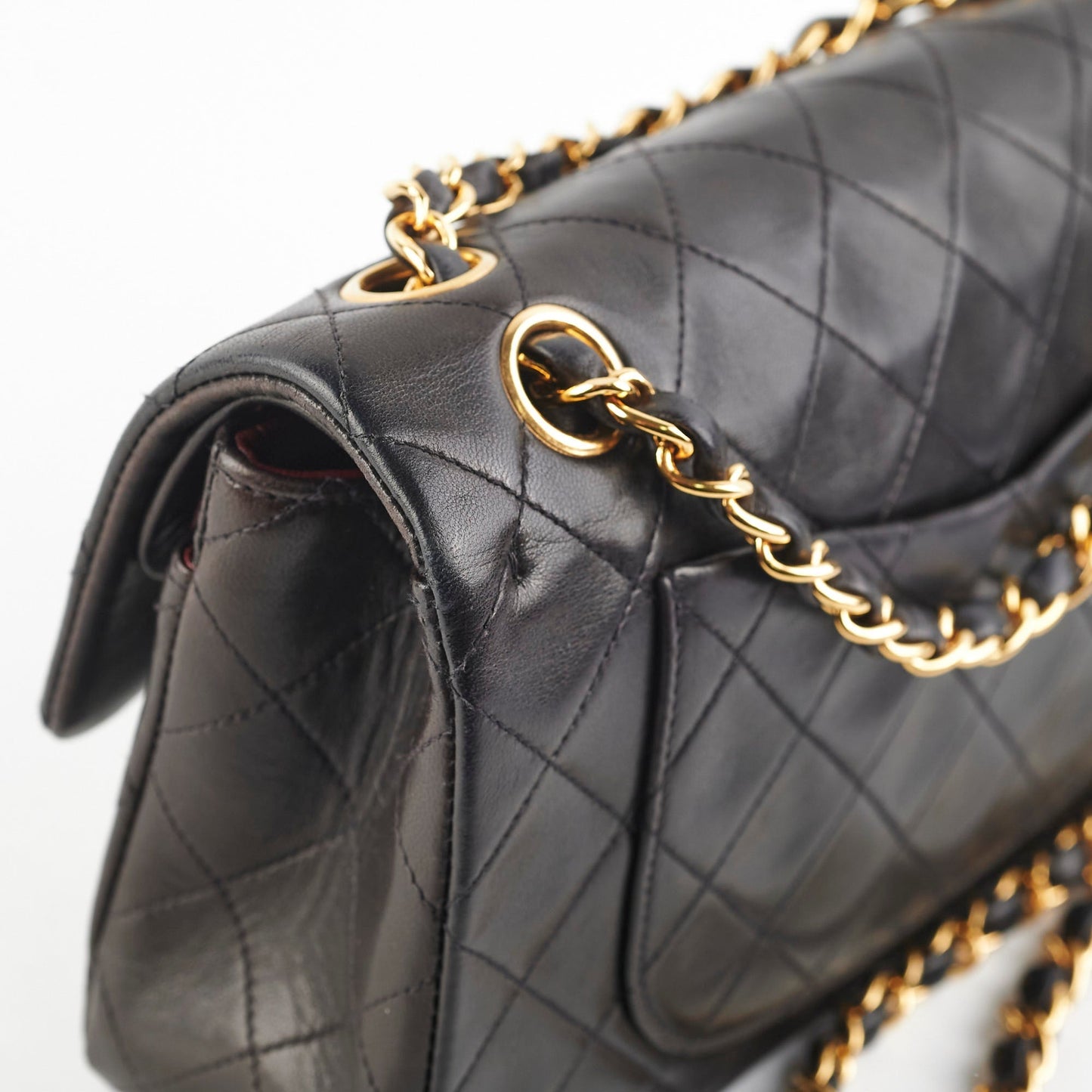 Chanel  Small Classic Flap Dark Brown Lambskin - Series 3