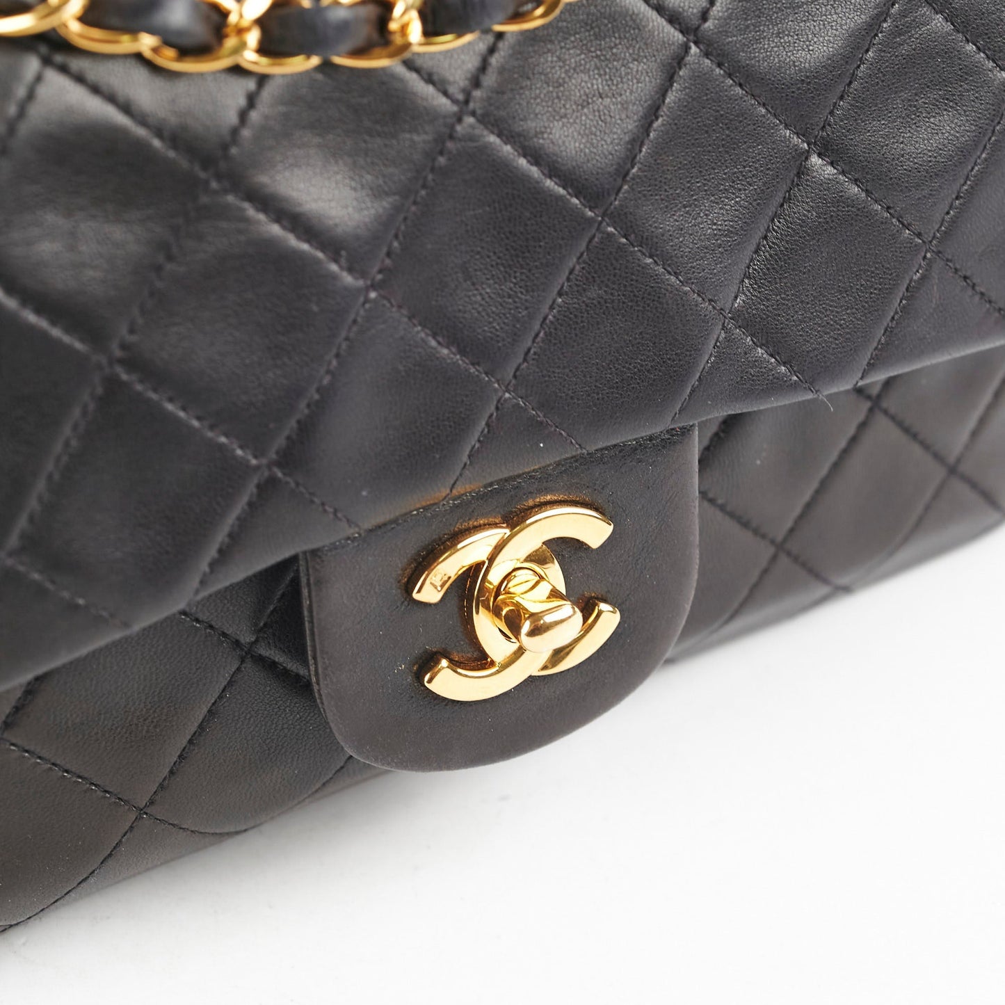 Chanel  Small Classic Flap Dark Brown Lambskin - Series 3