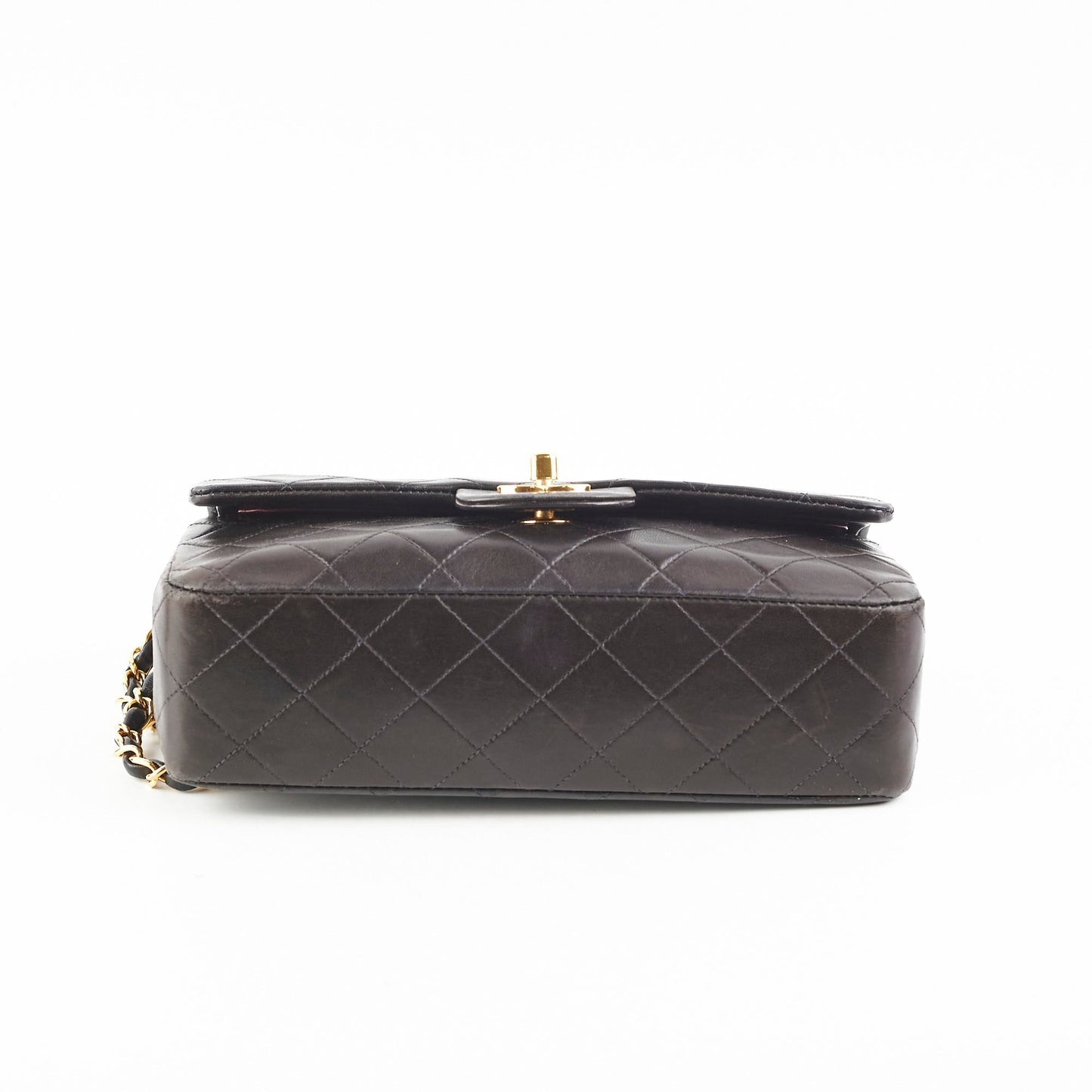 Chanel  Small Classic Flap Dark Brown Lambskin - Series 3