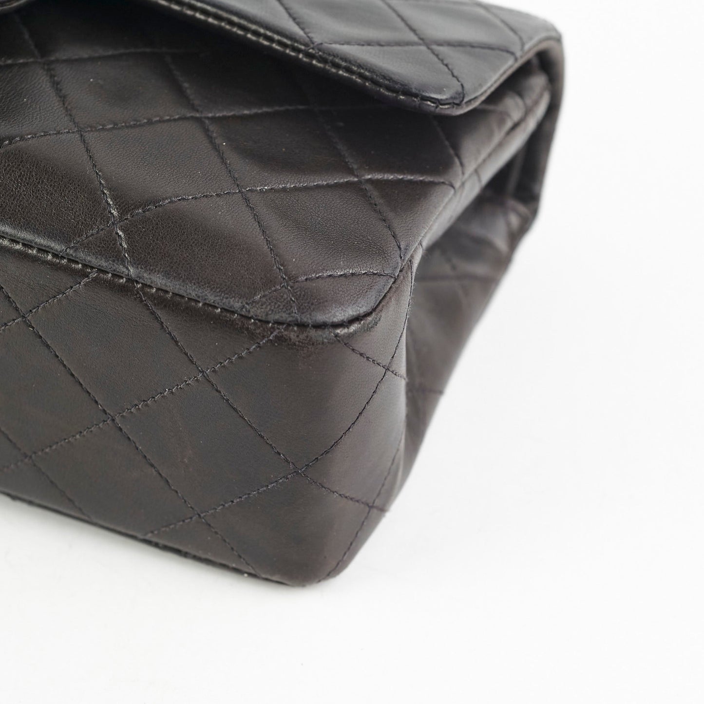 Chanel  Small Classic Flap Dark Brown Lambskin - Series 3
