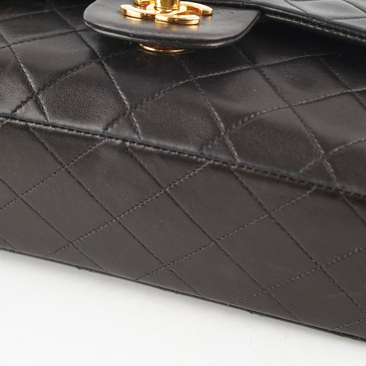 Chanel  Small Classic Flap Dark Brown Lambskin - Series 3