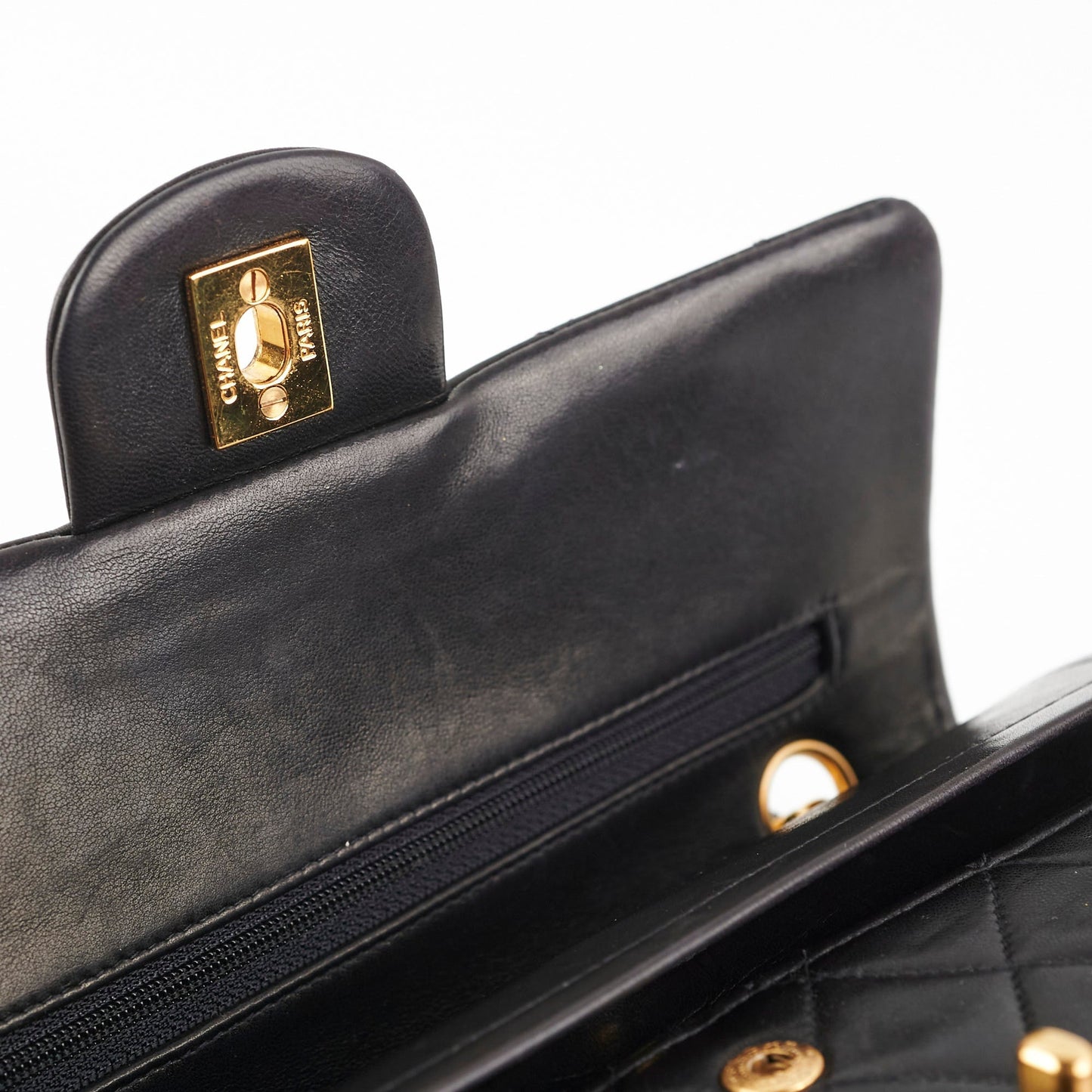 Chanel  Small Classic Flap Dark Brown Lambskin - Series 3