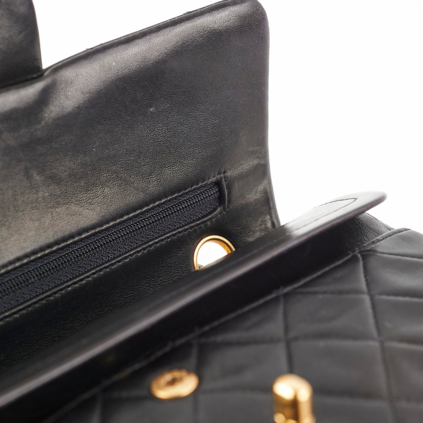 Chanel  Small Classic Flap Dark Brown Lambskin - Series 3