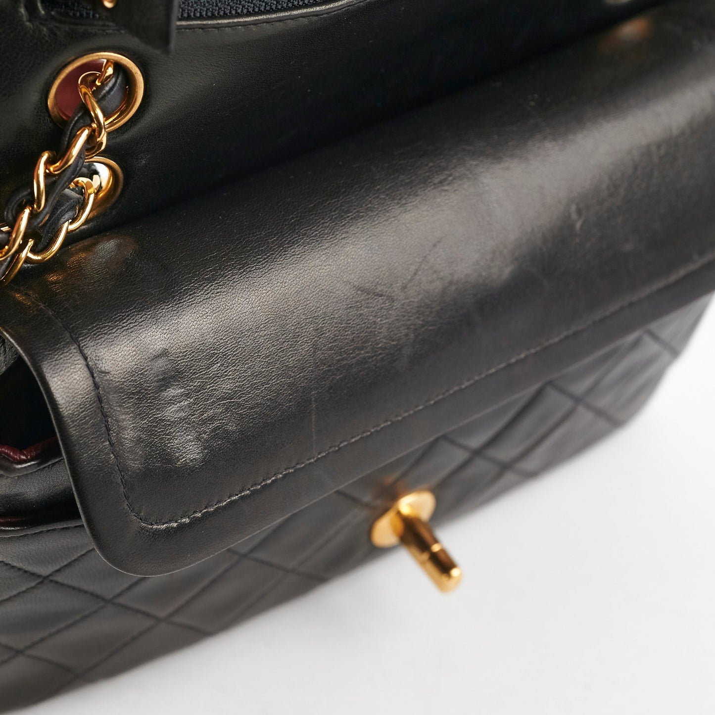 Chanel  Small Classic Flap Dark Brown Lambskin - Series 3
