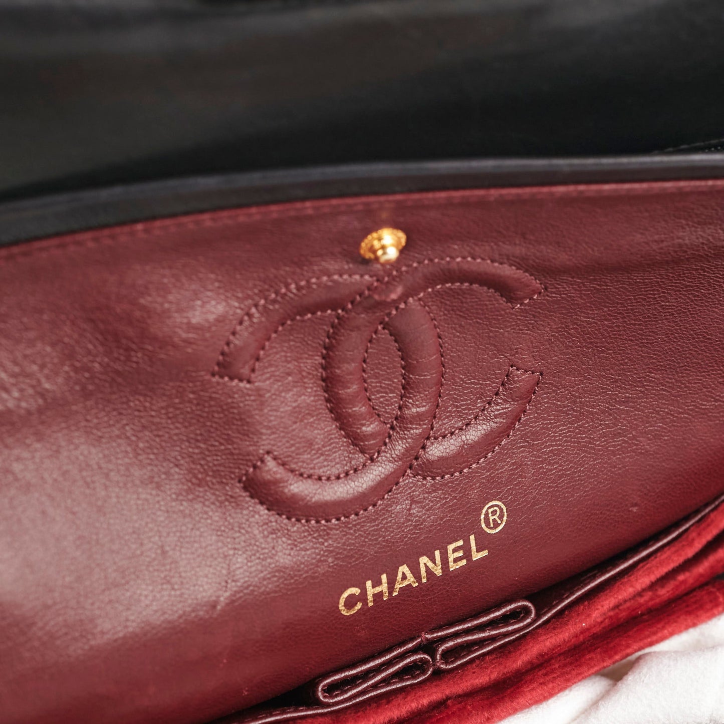 Chanel  Small Classic Flap Dark Brown Lambskin - Series 3