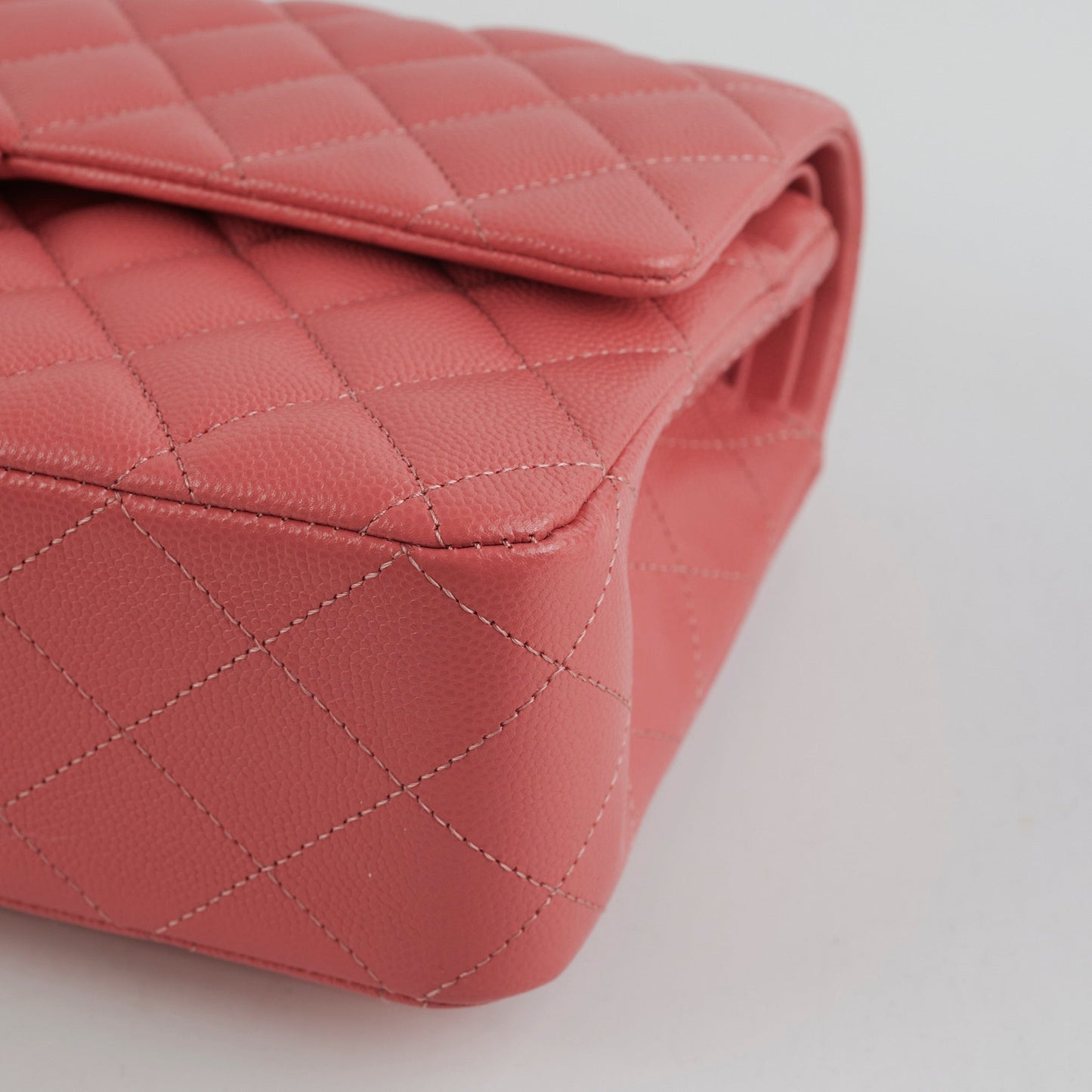 Chanel Caviar Medium/Large Double Classic Flap Pink