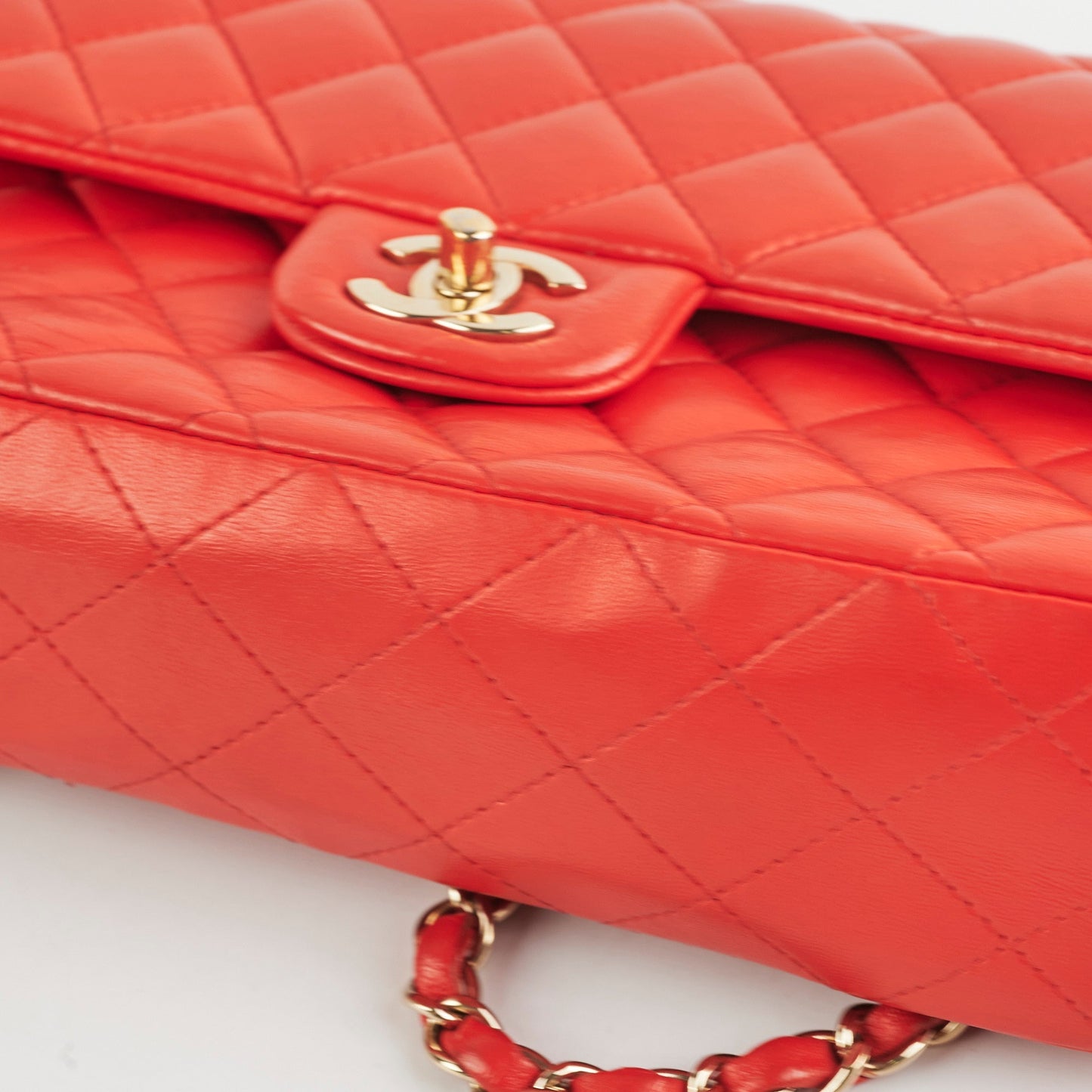 Chanel Medium/Large Classic Double Flap Red