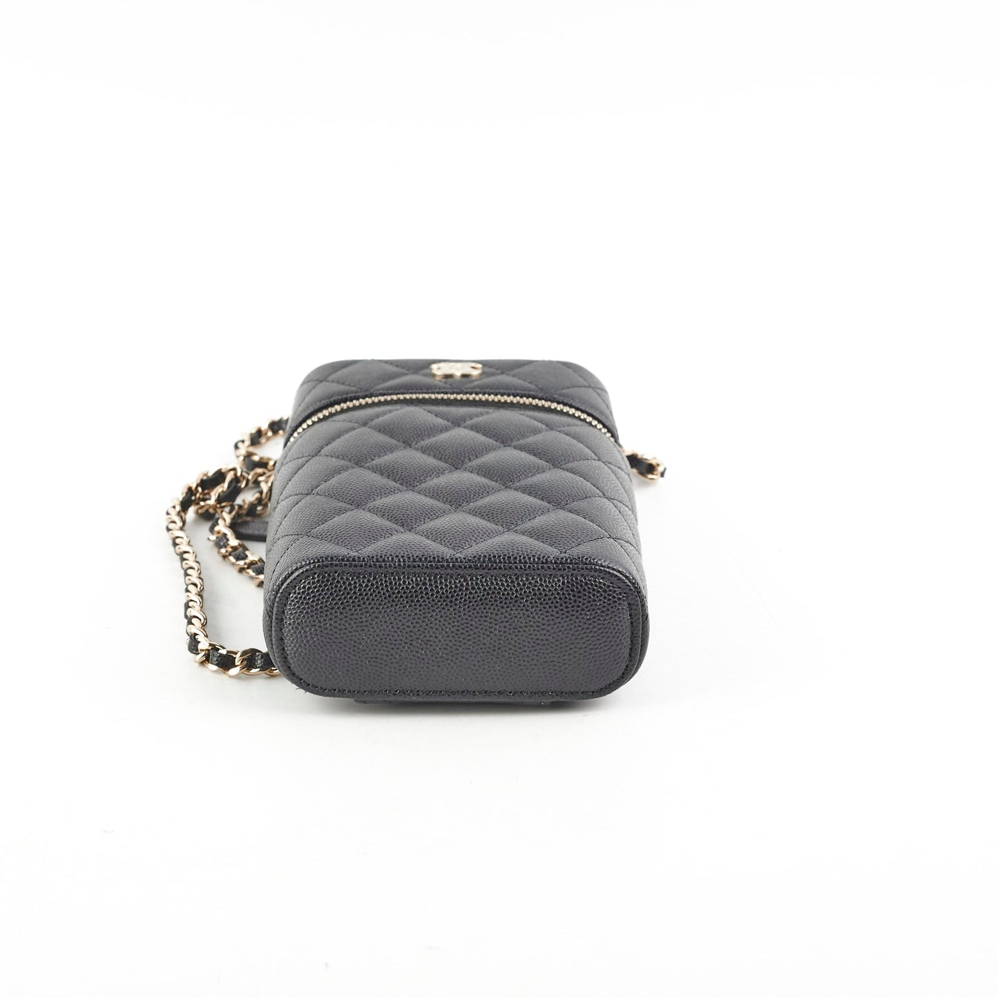 Chanel Caviar Vertical Vanity Case Black 31Series