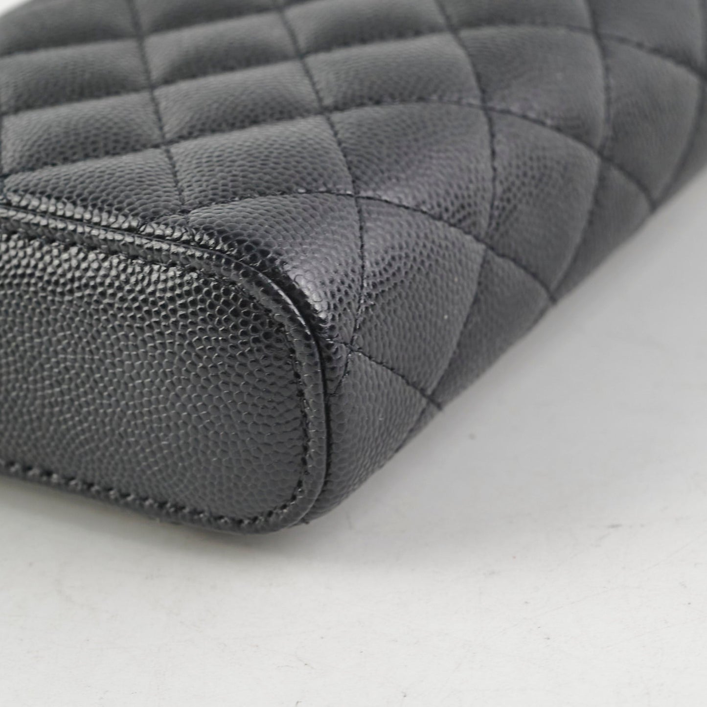Chanel Caviar Vertical Vanity Case Black 31Series