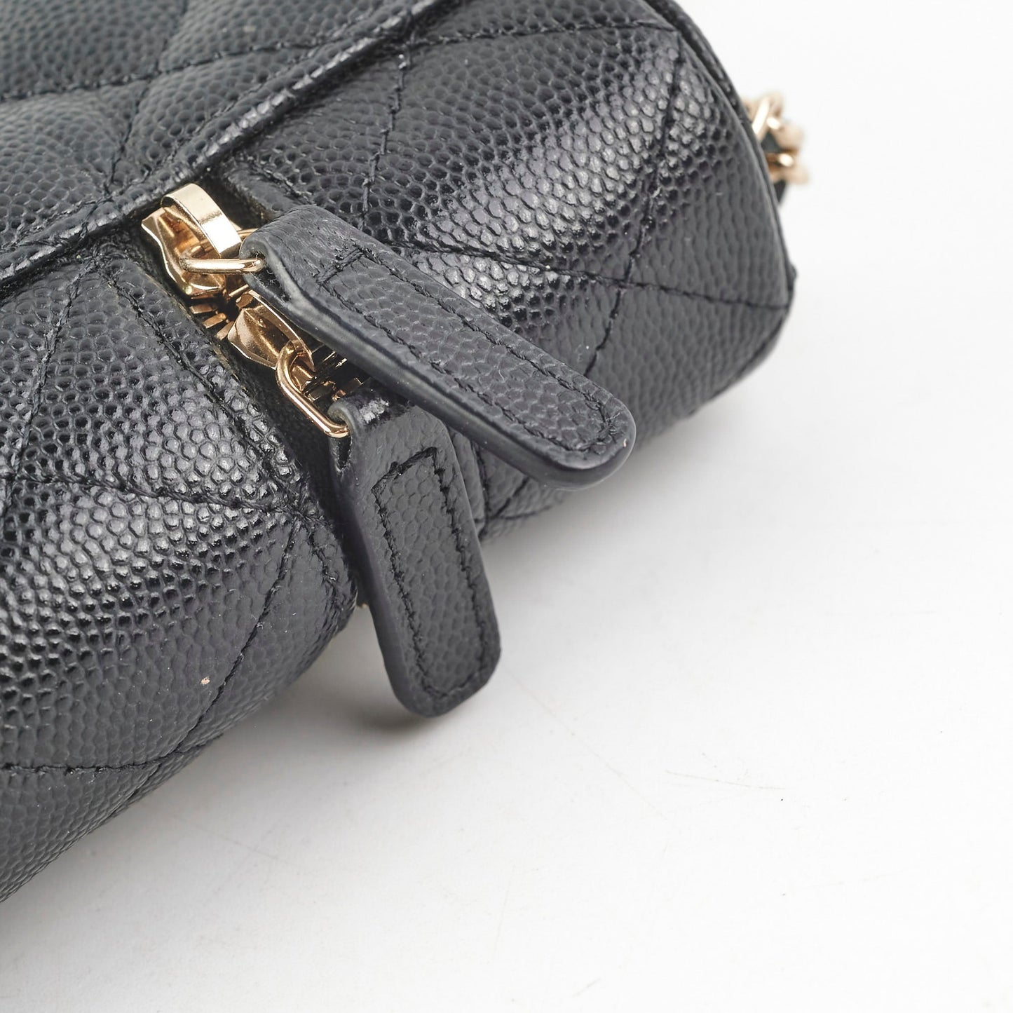 Chanel Caviar Vertical Vanity Case Black 31Series