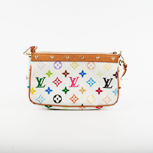 Louis Vuitton Pochette Accessories Multicolour White