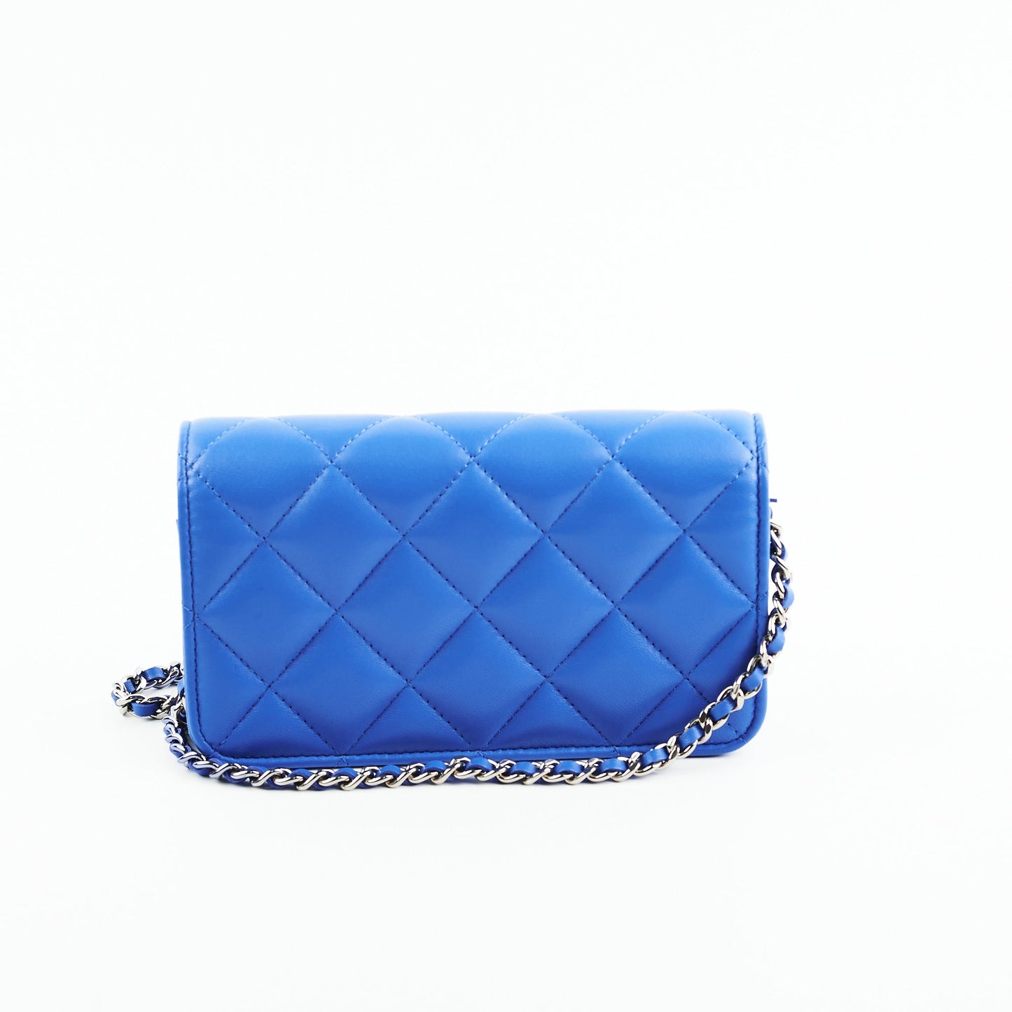 Chanel Mini Seasonal Flap Bag Lambskin Blue