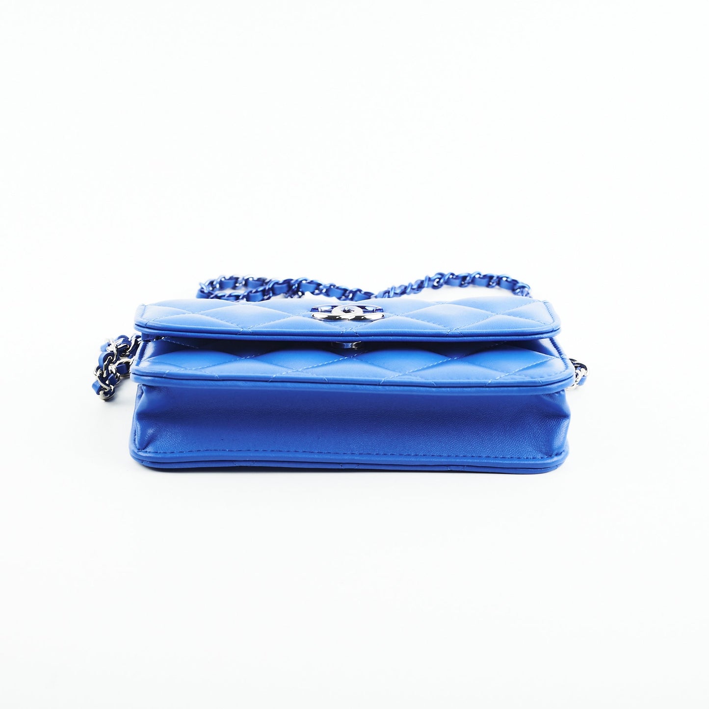 Chanel Mini Seasonal Flap Bag Lambskin Blue