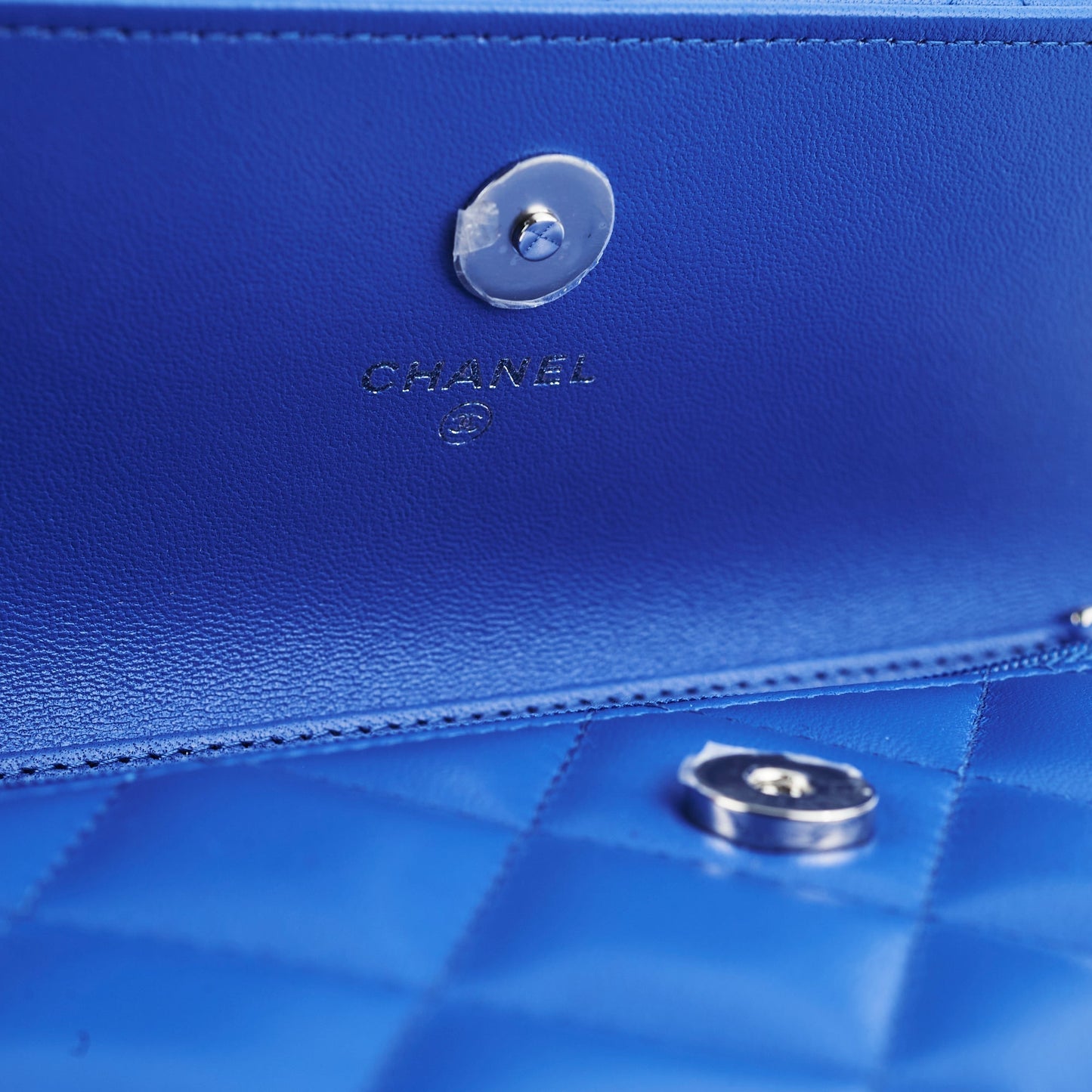 Chanel Mini Seasonal Flap Bag Lambskin Blue