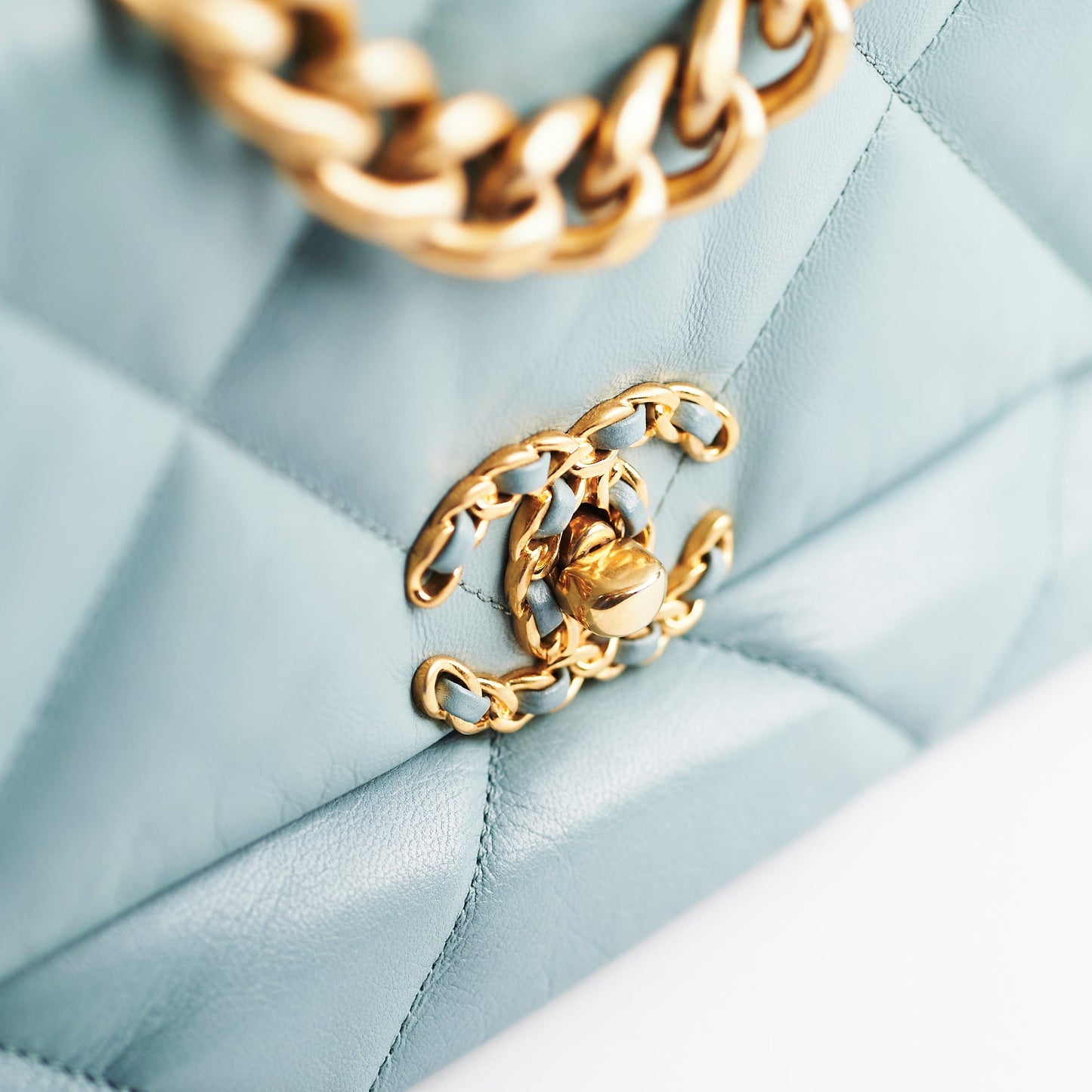 Chanel Small 19 Blue