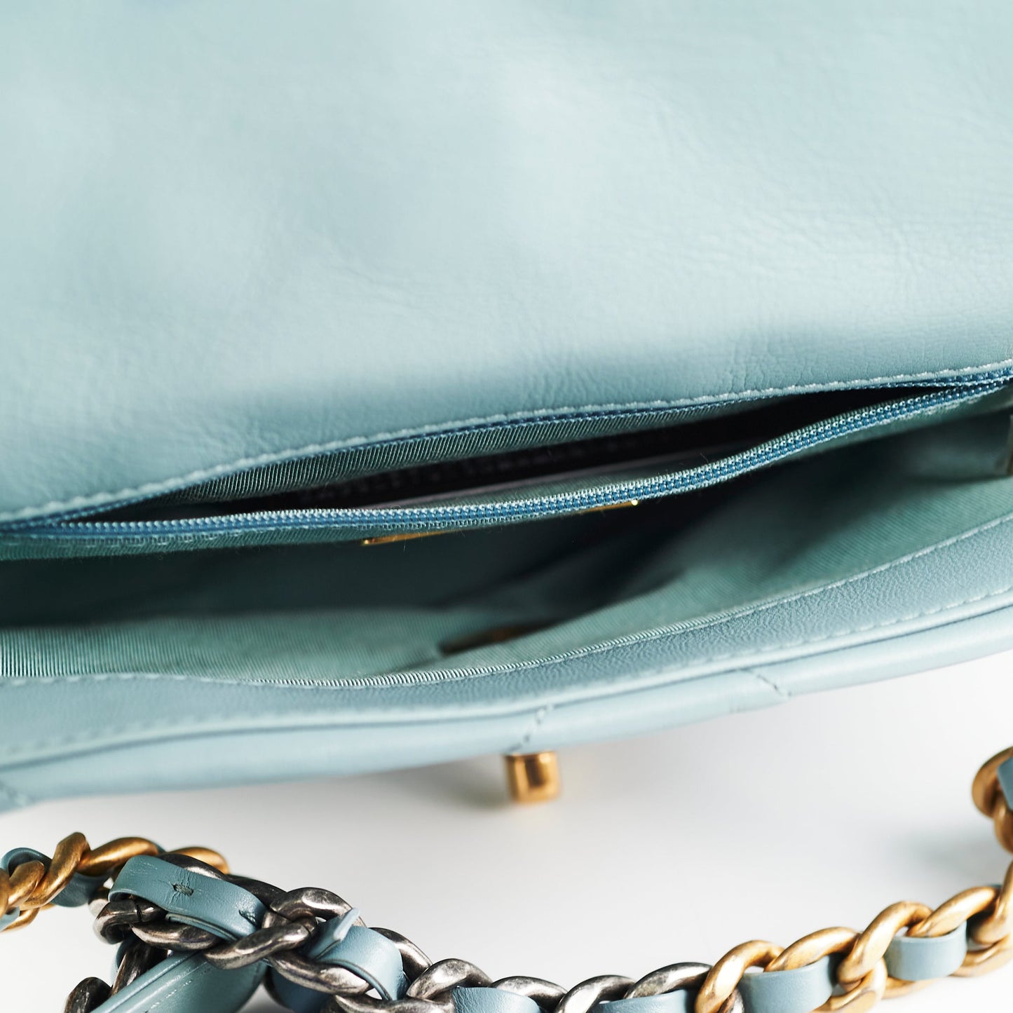 Chanel Small 19 Blue