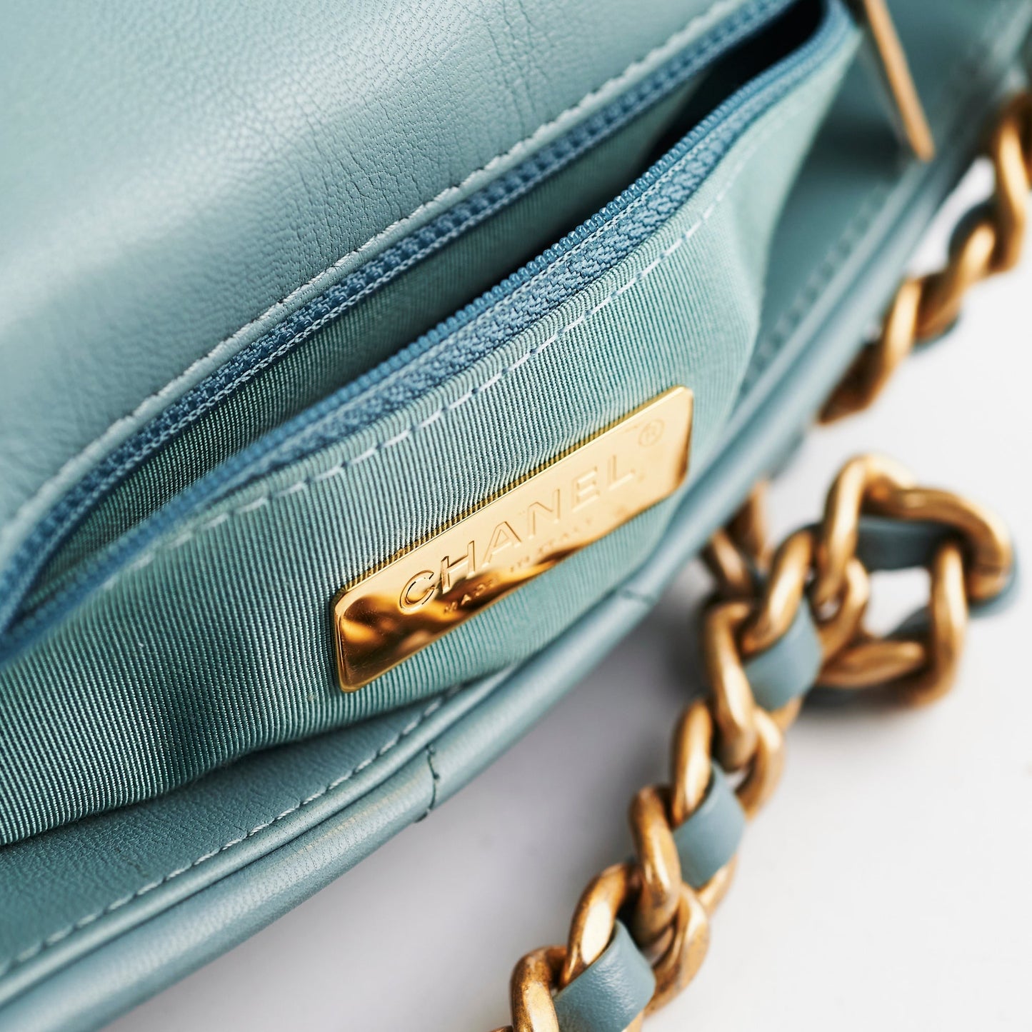 Chanel Small 19 Blue