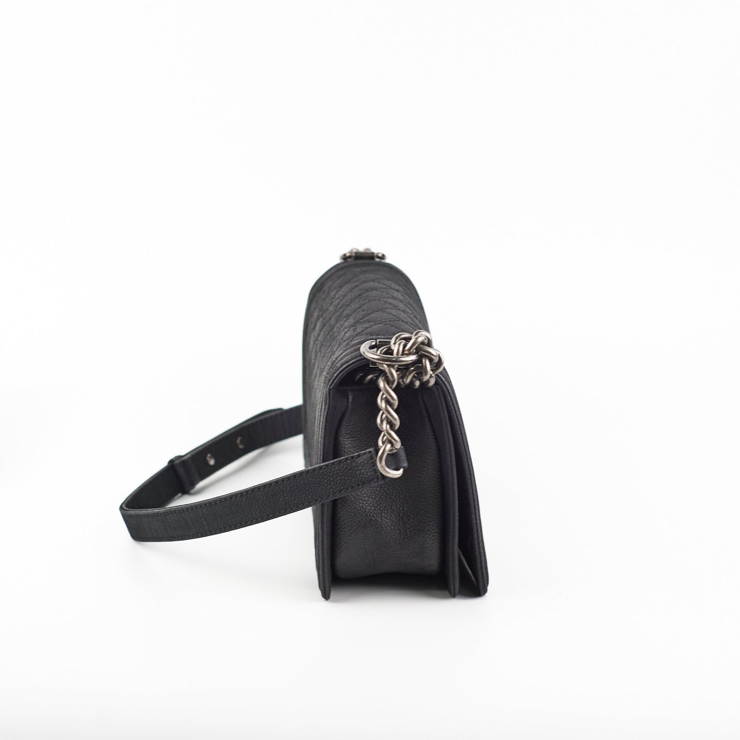 Chanel Old Medium Boy Black