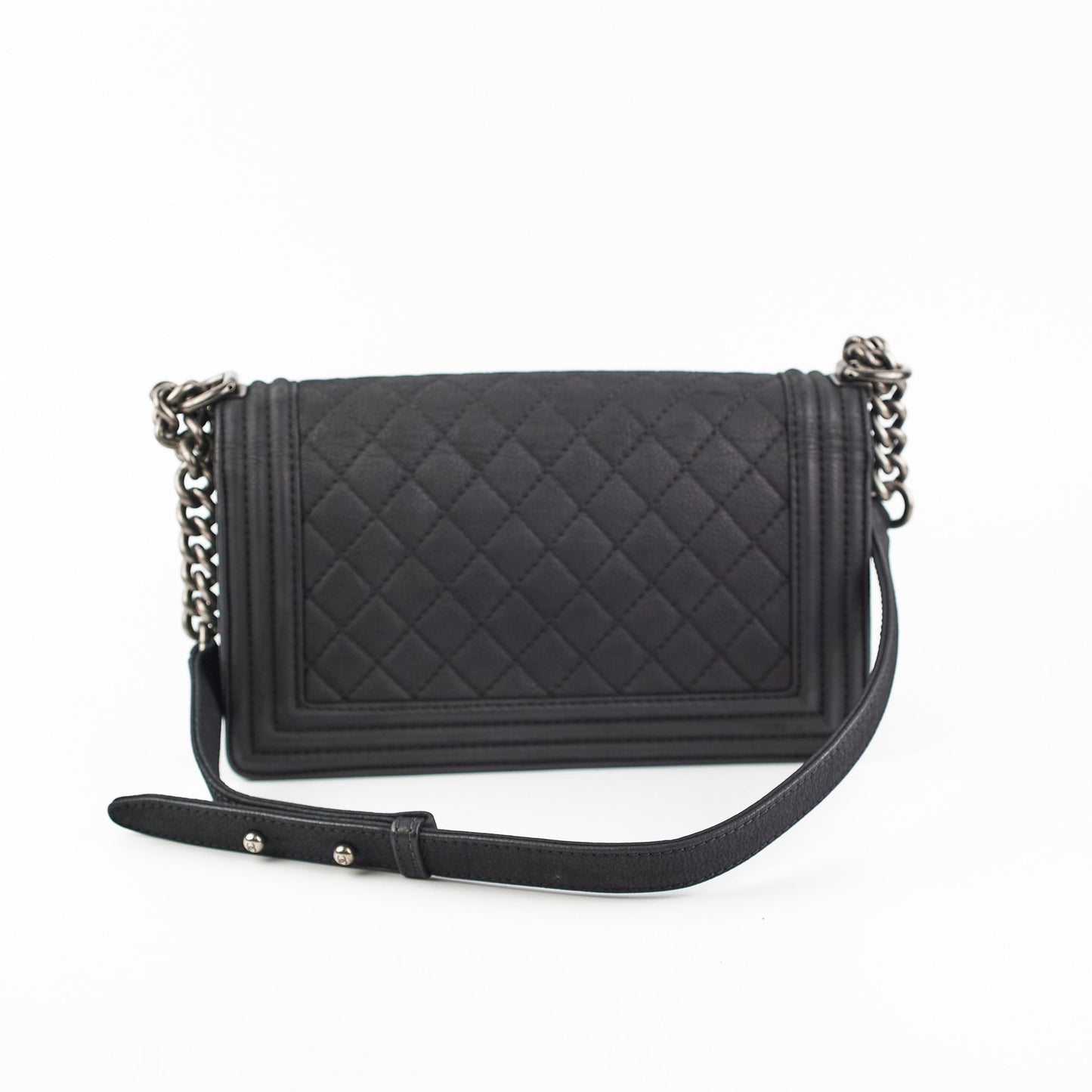 Chanel Old Medium Boy Black