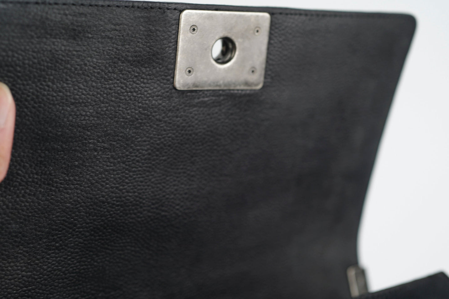 Chanel Old Medium Boy Black