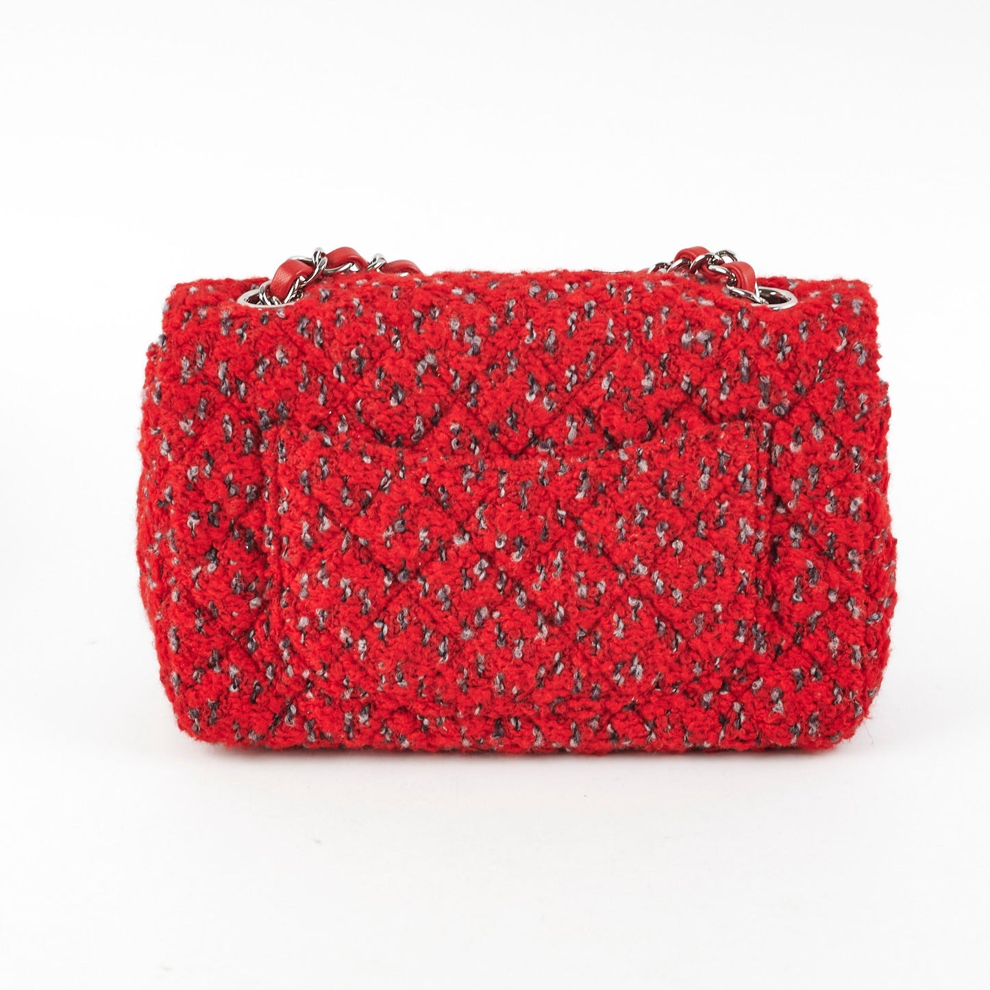 Chanel Tweed Mini Rectangular Red