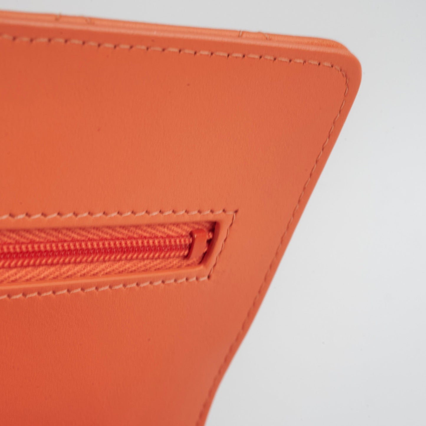 Chanel Lambskin Coral Wallet On Chain WOC