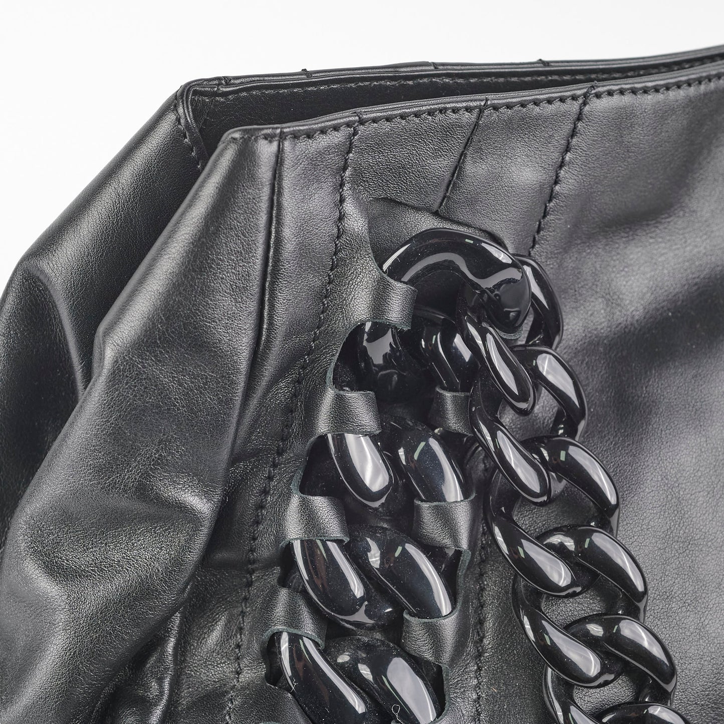 Chanel Resin Modern Chain Tote Black