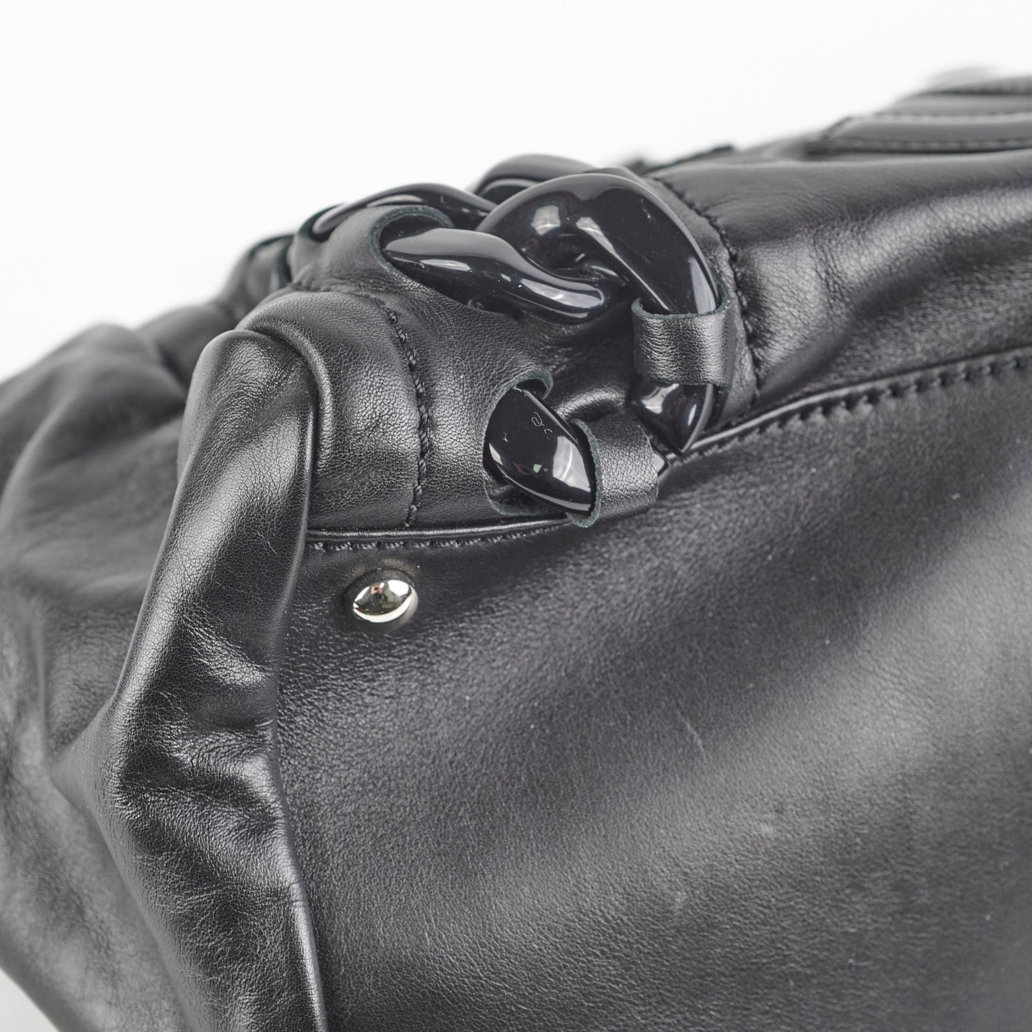 Chanel Resin Modern Chain Tote Black