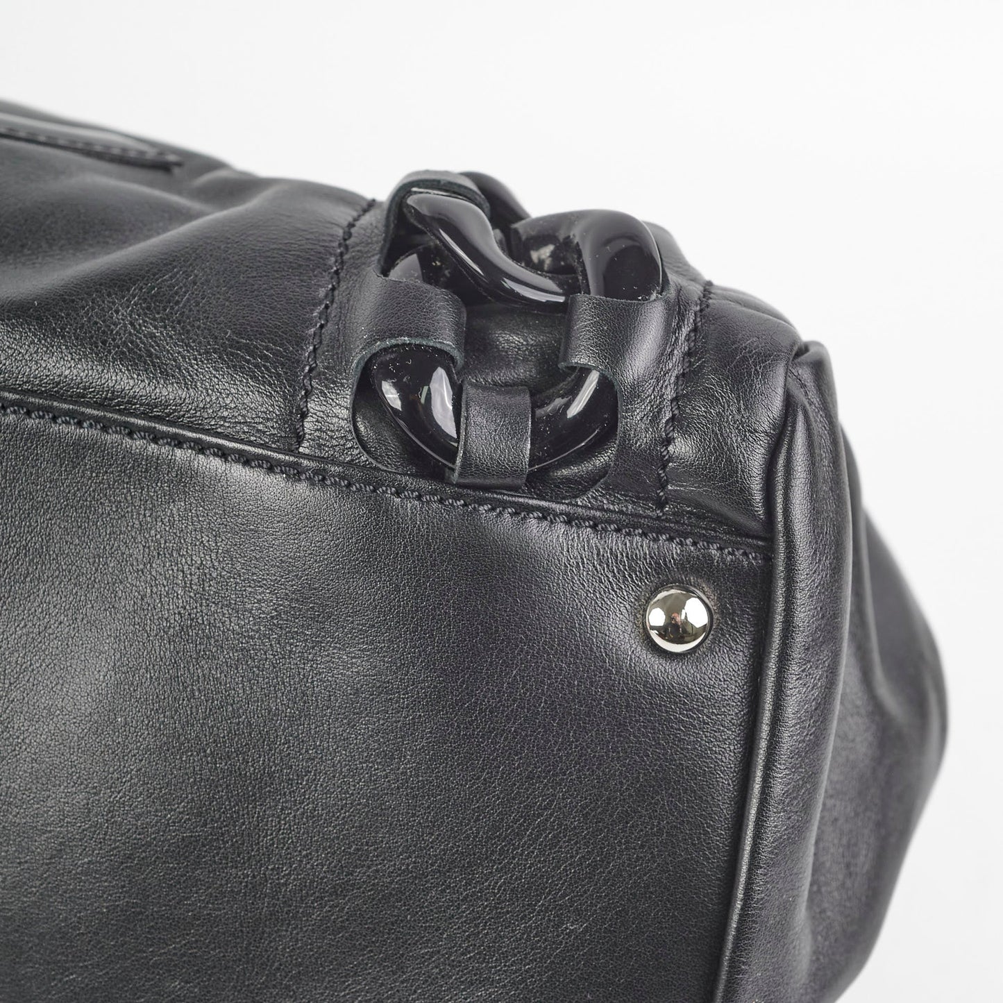 Chanel Resin Modern Chain Tote Black