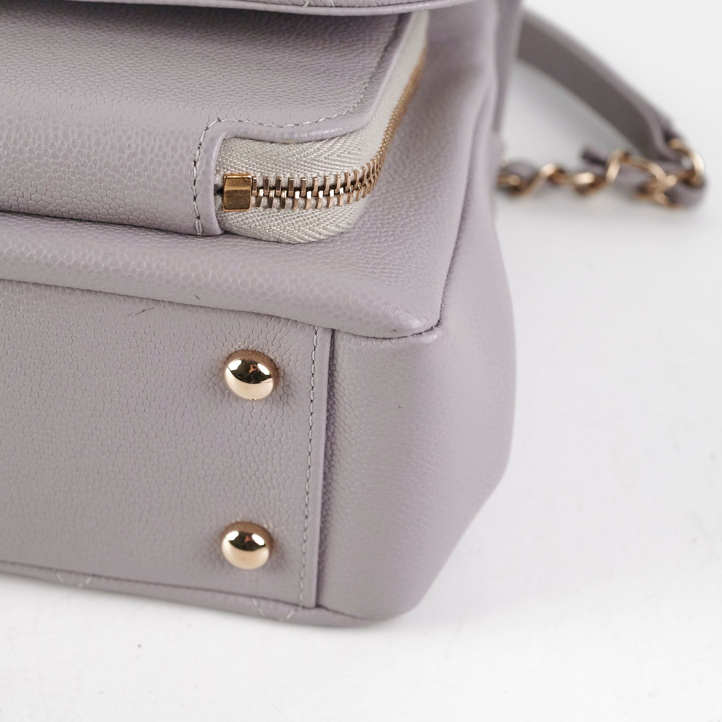 Chanel Small Affinity Caviar Grey Microchip 2022